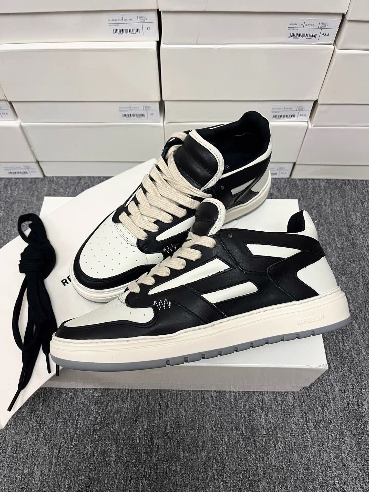 Represent Clo. Represent Reptor Low Leather Sneakers K34 Size US 10 / EU 43 - 2 Thumbnail