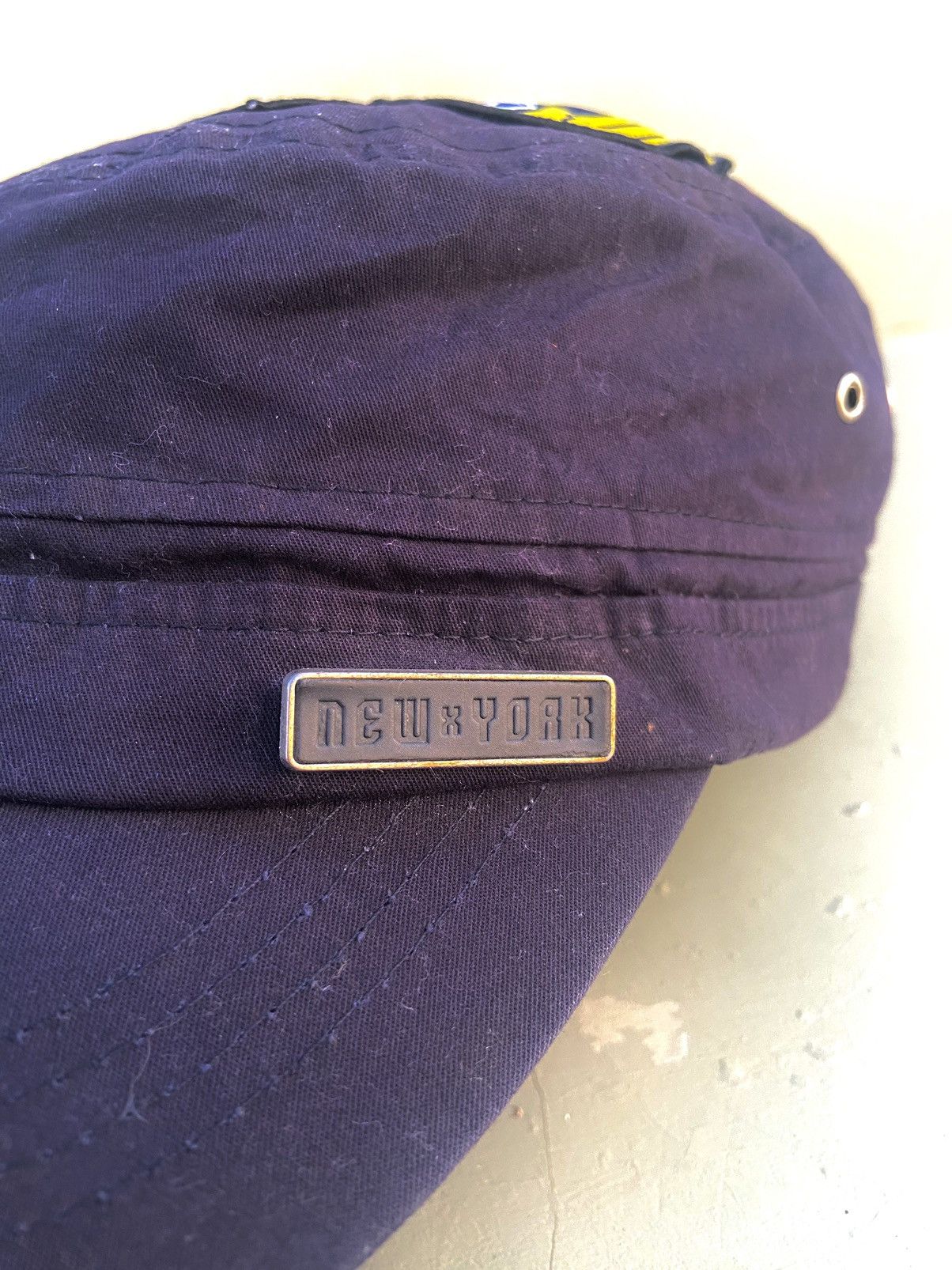 If Six Was Nine 2000s it street patrol hat with lots of embroidered emblems Size ONE SIZE - 6 Thumbnail