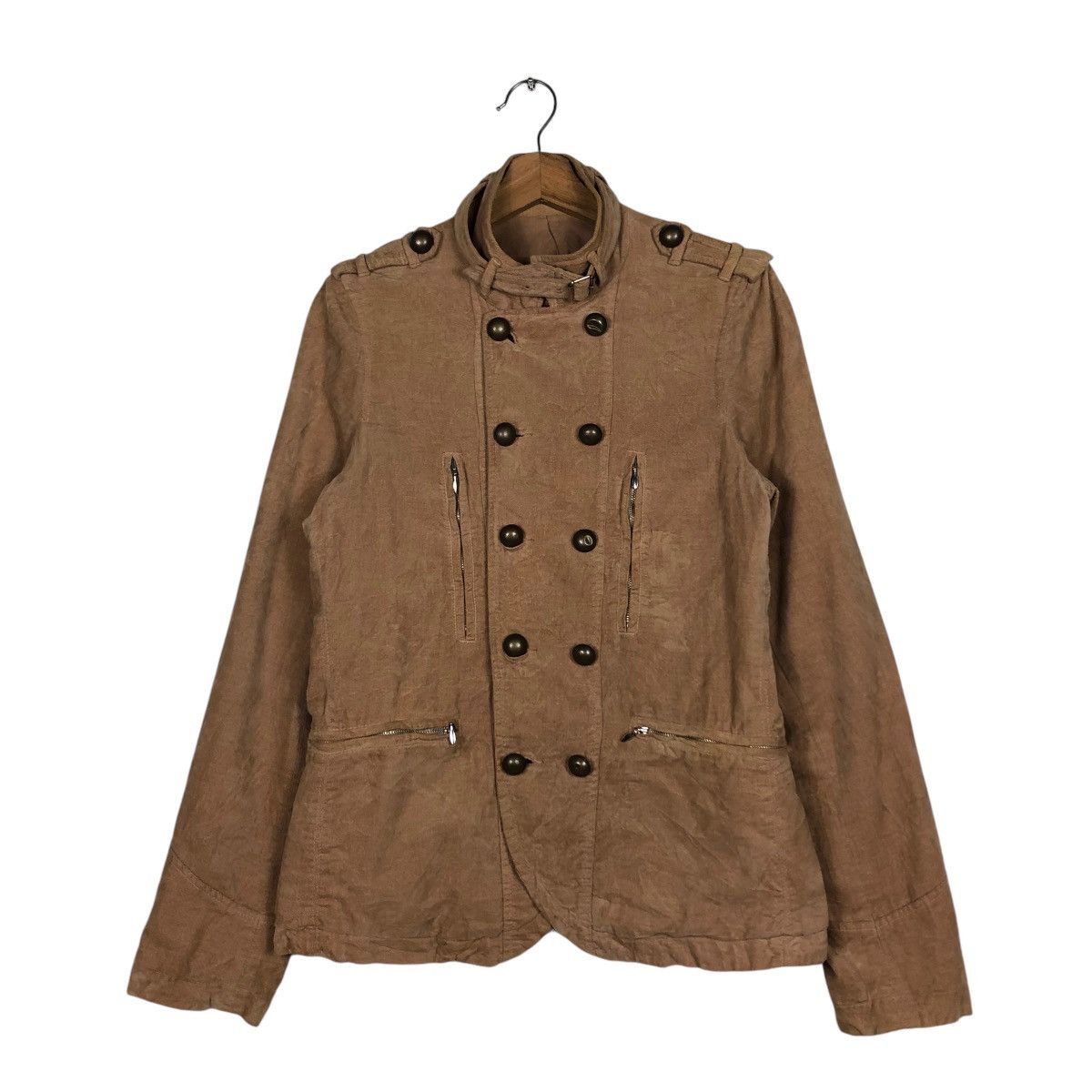 If Six Was Nine × Japanese Brand × Vintage 📌CROPPED BIKER JACKET DOUBLE LAYER LAST WORD JAPAN Size US S / EU 44-46 / 1 - 2 Thumbnail
