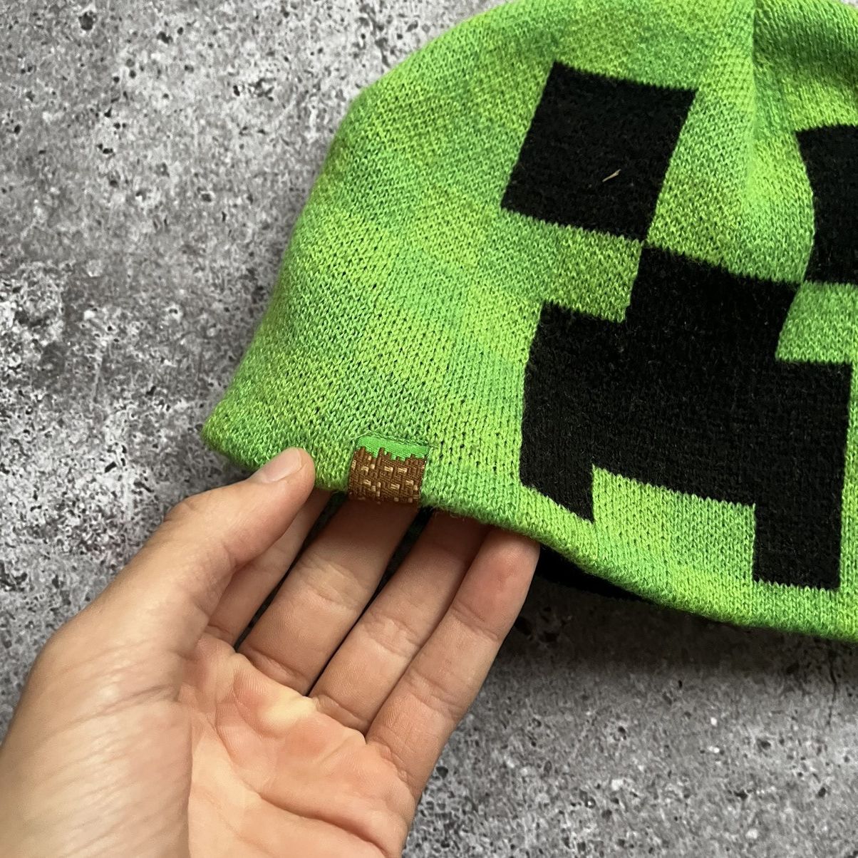 Japanese Brand Y2K MINECRAFT CREEPER BAPE HAT BEANIE CAP Size ONE SIZE - 3 Thumbnail