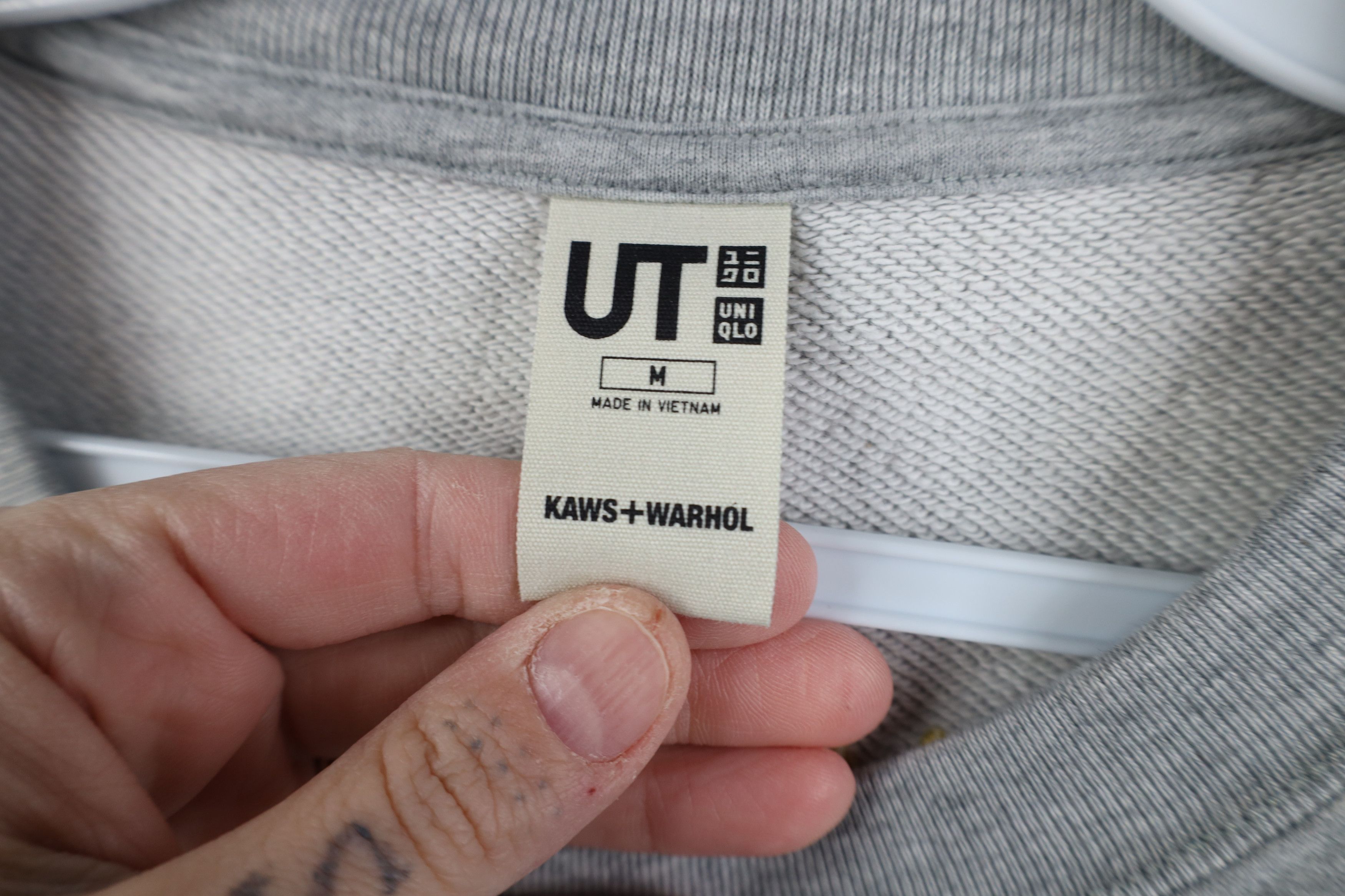 Uniqlo Uniqlo x Kaws x Andy Warhol Art French Terry Sweatshirt Gray Size US M / EU 48-50 / 2 - 6 Thumbnail