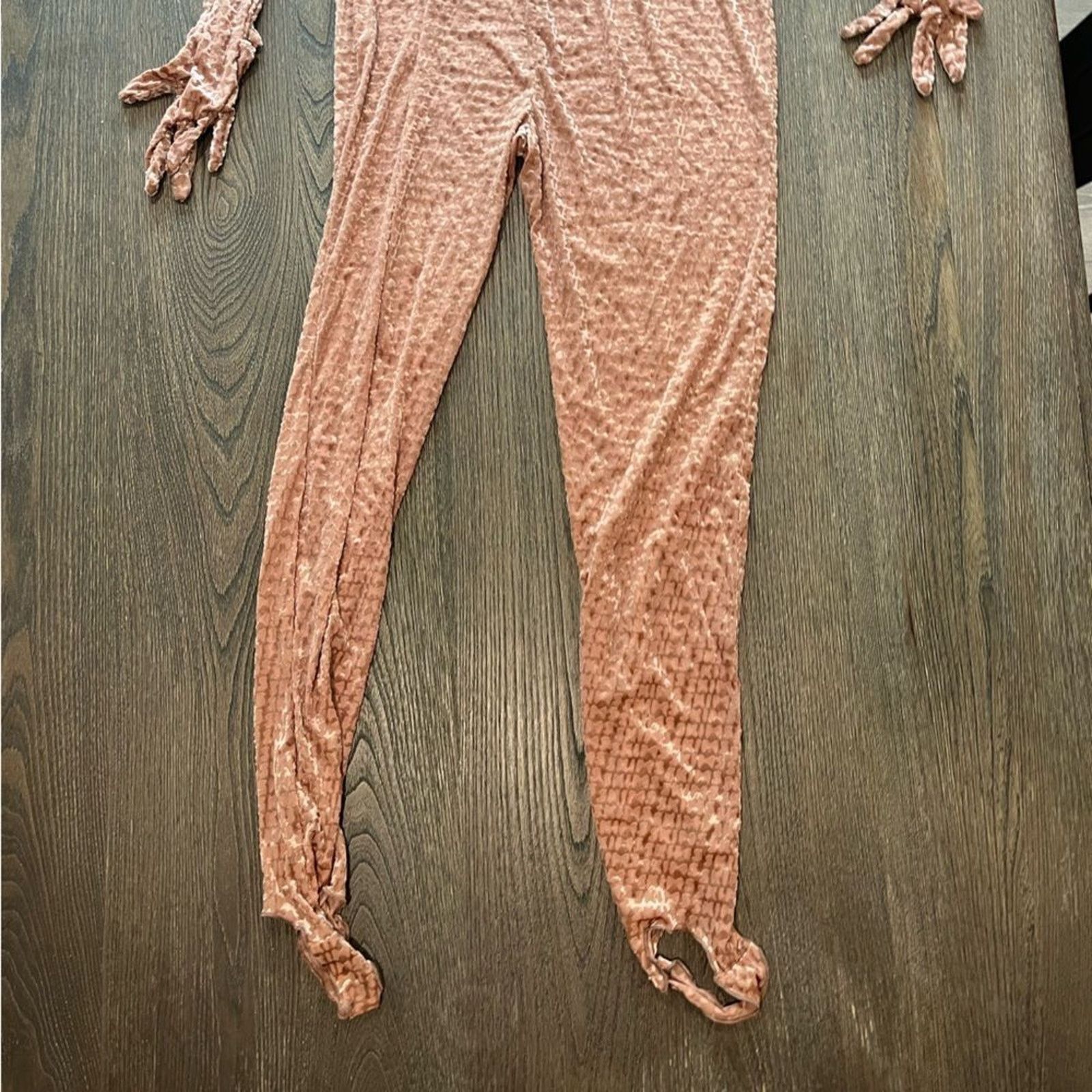 SKIMS NWT Skims Velvet Stirrup Catsuit Logo One-piece Jumpsuit 2X Size 31" - 7 Thumbnail