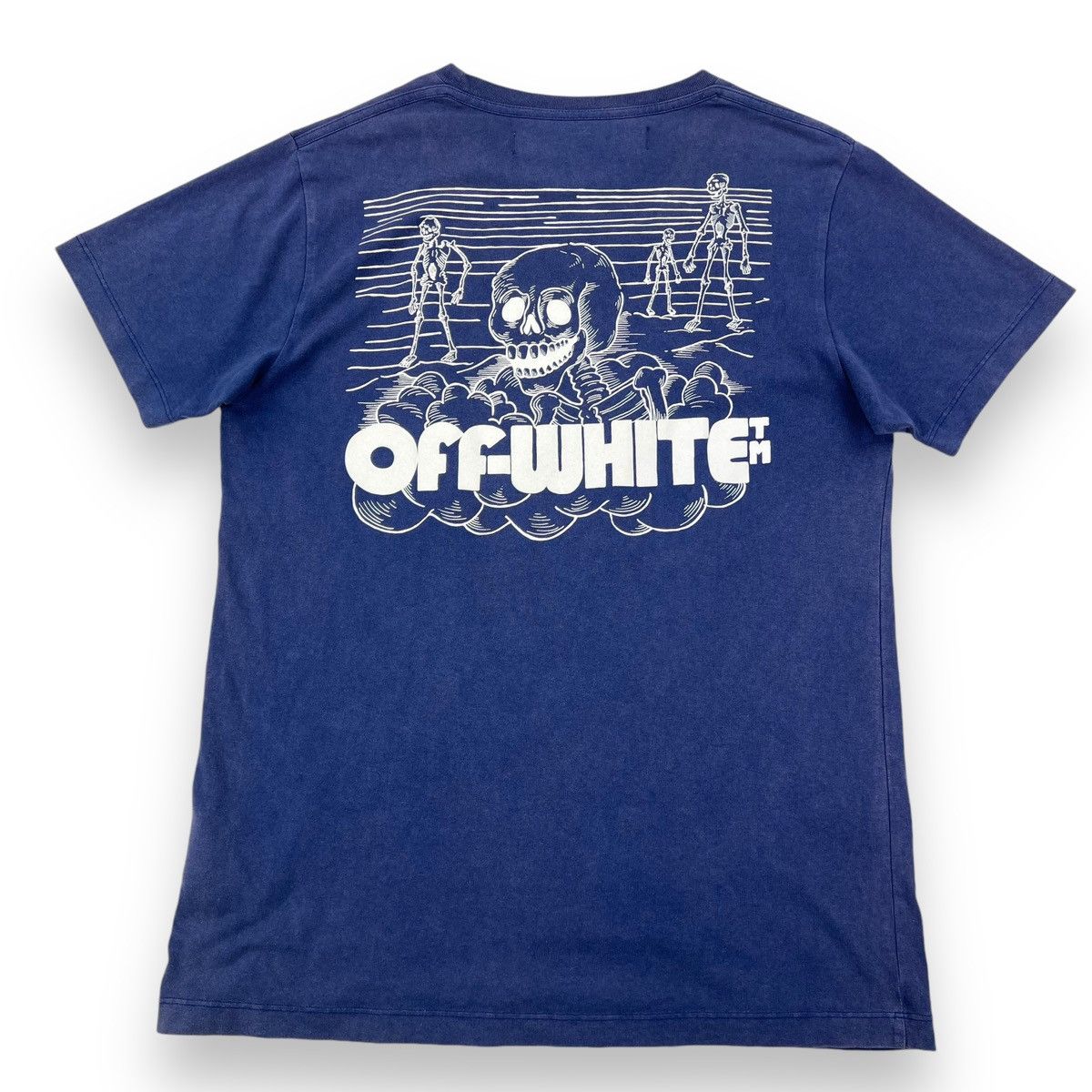 Off-White Off-White Skeletons T Shirt Blue Size US M / EU 48-50 / 2 - 3 Thumbnail