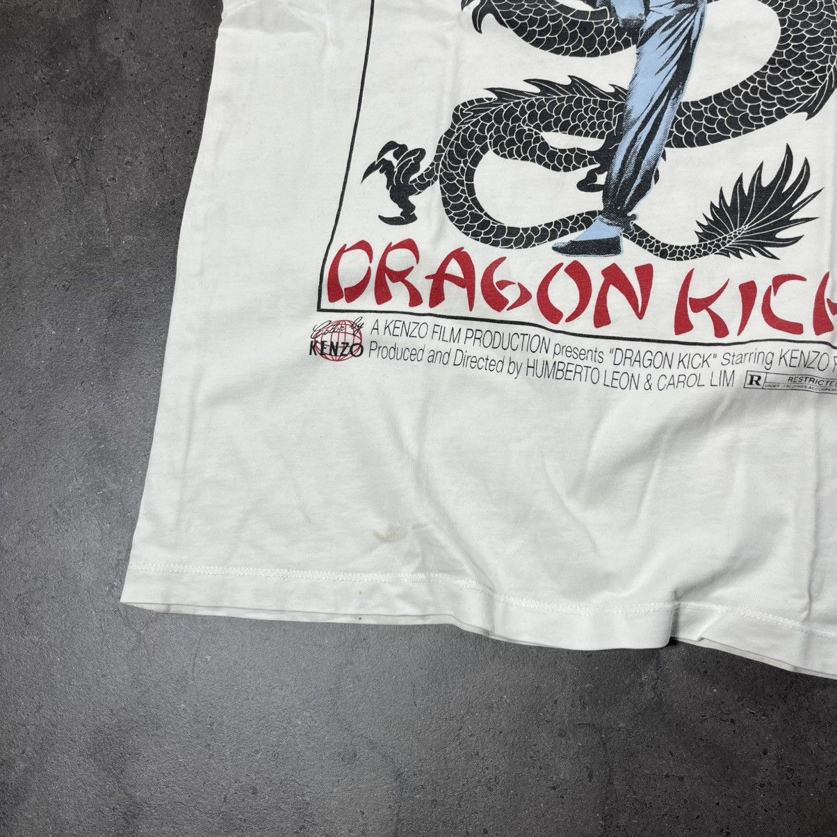 Kenzo Vintage 00s Kenzo Dragon Kick Kung Fu Big Logo Tee Tshirt Size US XS / EU 42 / 0 - 6 Thumbnail