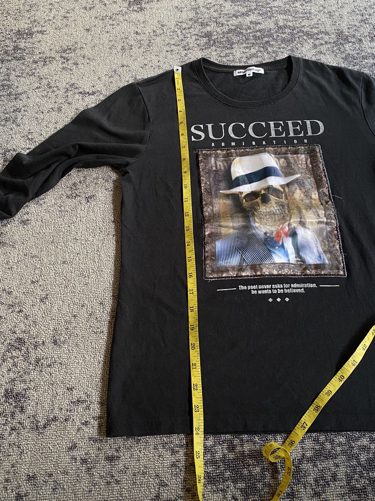 If Six Was Nine × Japanese Brand × semanticdesign Y2k Semanticdesign skull 3D ifsixwasnine longsleeve Size US M / EU 48-50 / 2 - 8 Thumbnail