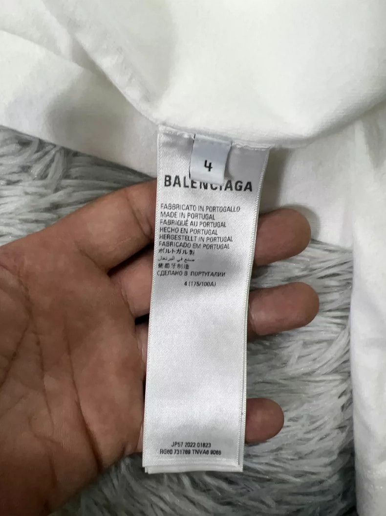 Balenciaga Balenciaga Adidas Co-Logo Monogrammed Embroidered T-Shirt Size US XL / EU 56 / 4 - 5 Thumbnail