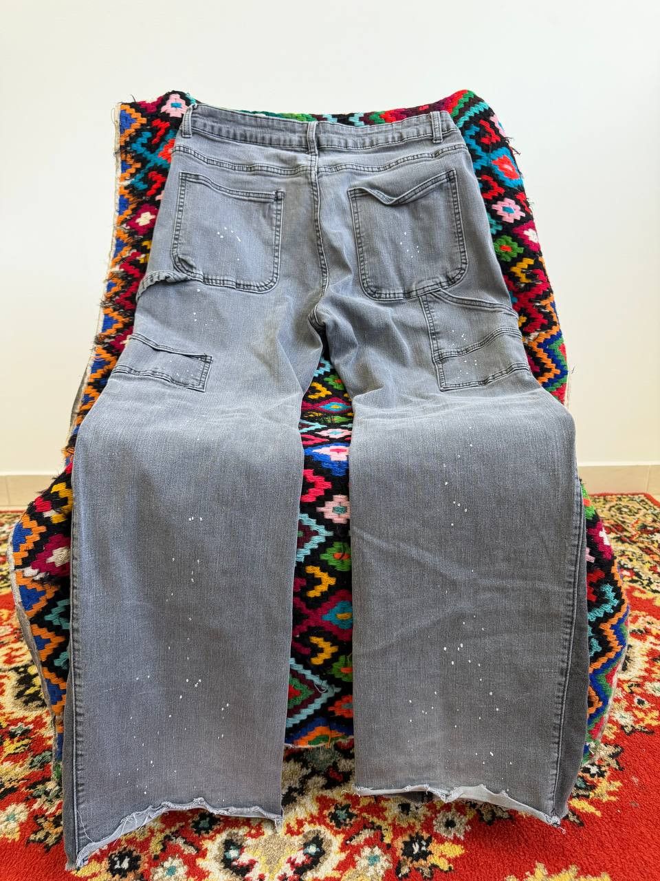 Tornado Mart Rare Japanese flared crazy pattern flared jeans tornado mart Size US 32 / EU 48 - 8 Thumbnail