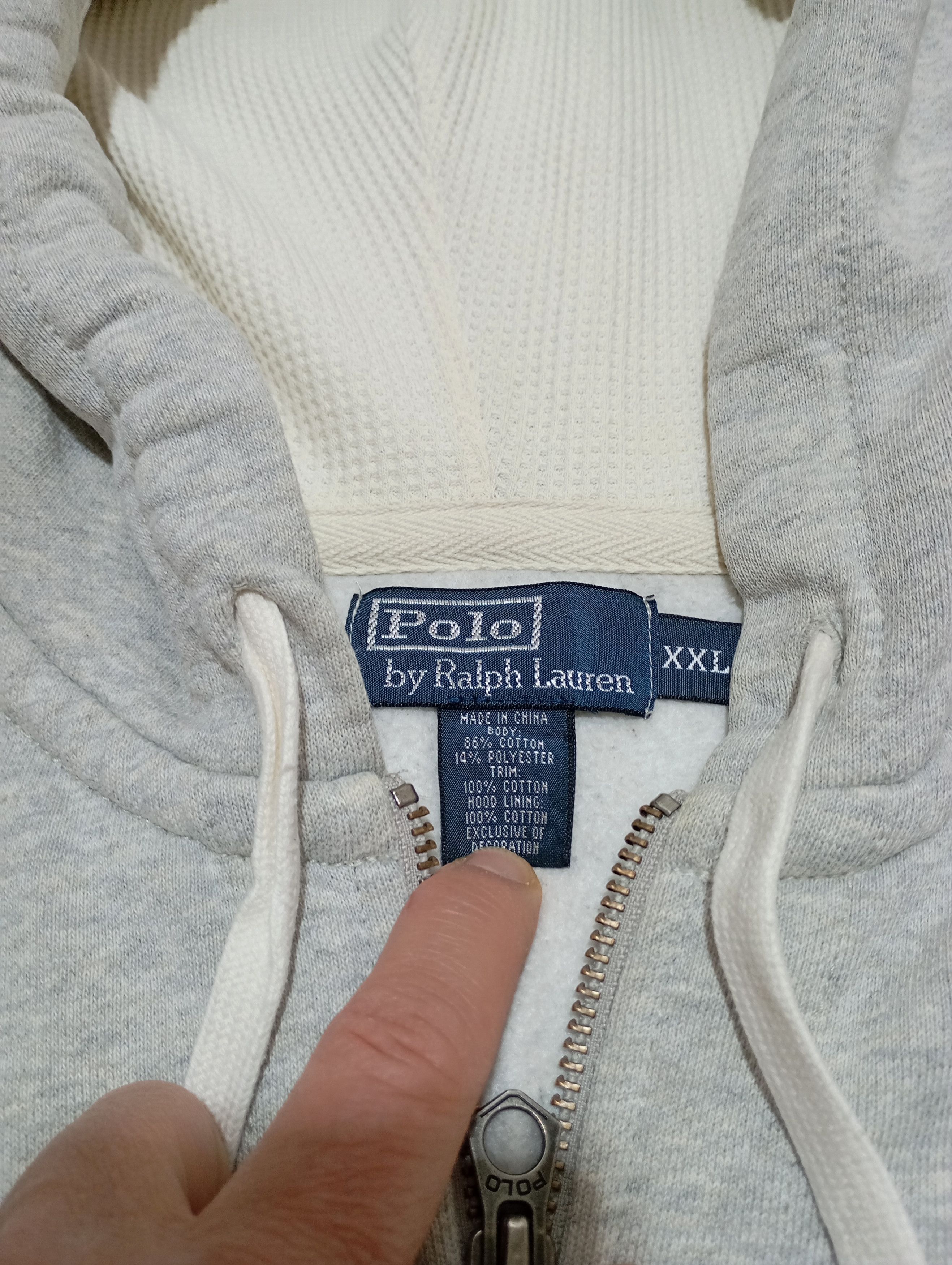Polo Ralph Lauren Polo Ralph Lauren Zip Hoodie Vintage RL Pullover 90s Size US XL / EU 56 / 4 - 4 Thumbnail