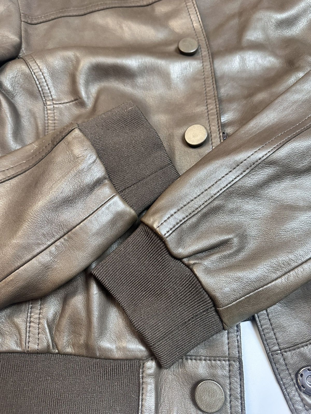 Dolce & Gabbana Dolce&Gabbana Lamb Skin Brown Bomber Jaket Size S / US 4 / IT 40 - 7 Thumbnail