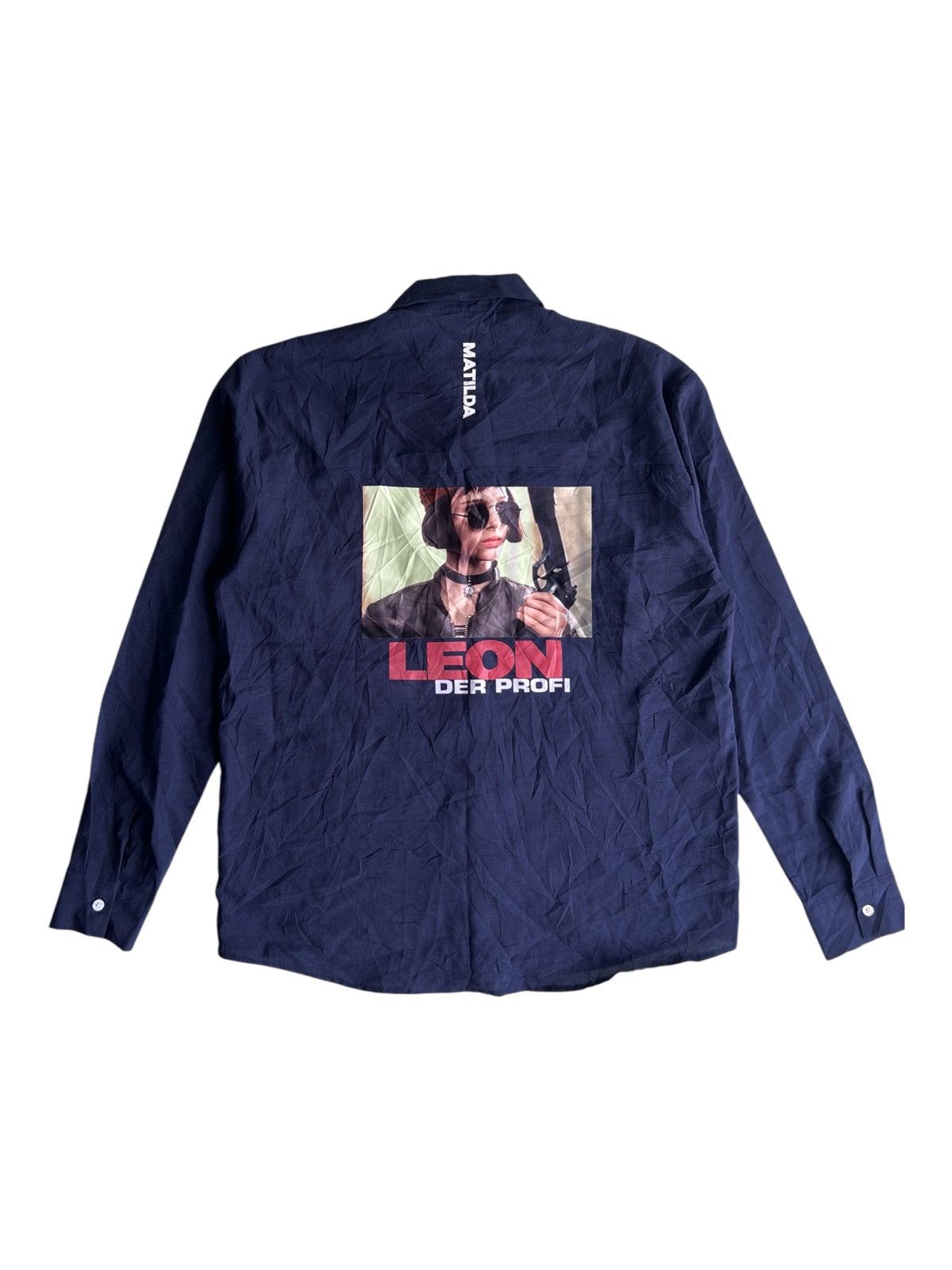 Japanese Brand × Vintage Natalie Portman Matilda Leon Movie Back Hit Button Up Shirt Size US L / EU 52-54 / 3 - 1 Thumbnail