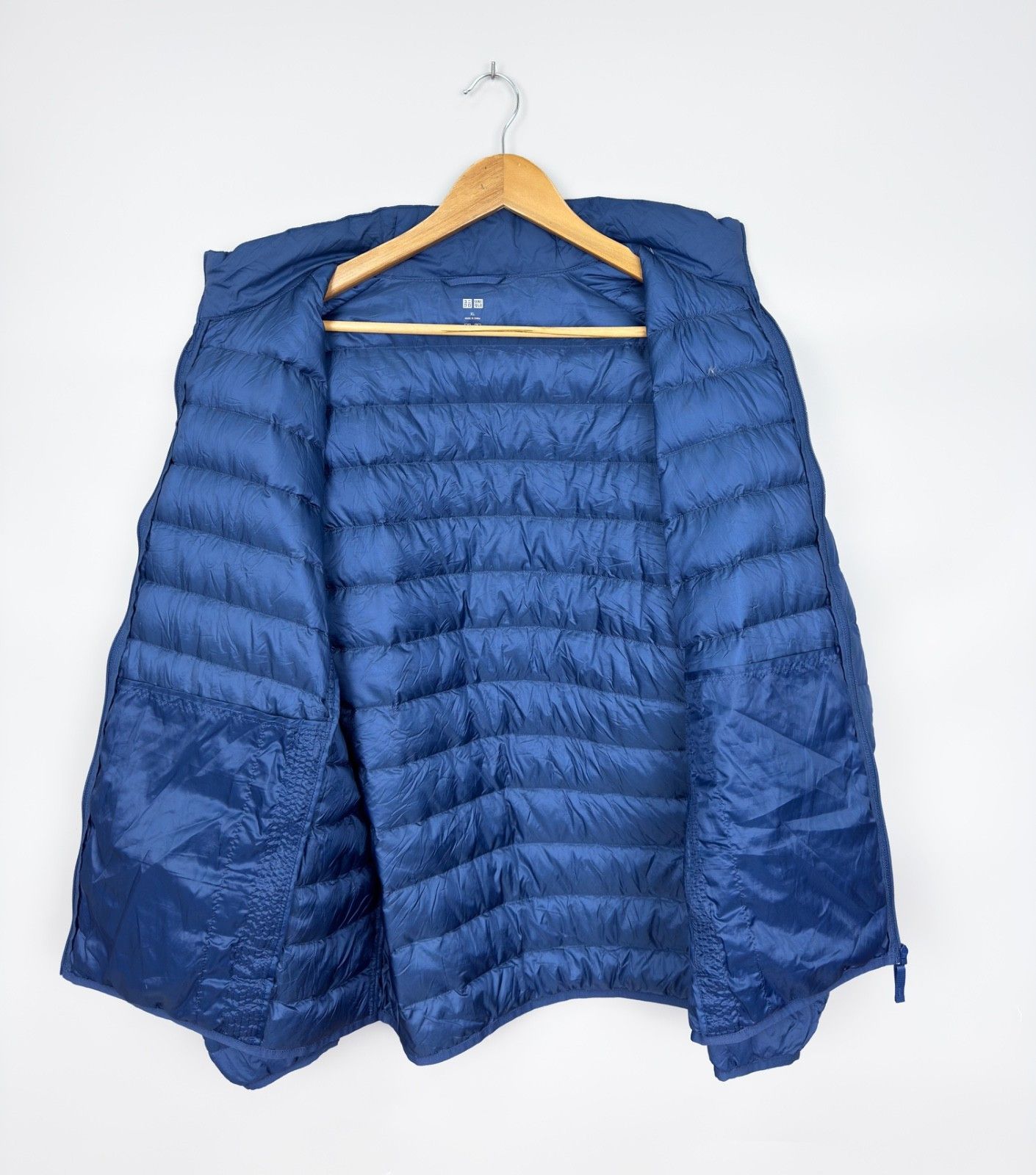 Uniqlo UNIQLO Nylon Ultra Light Puffer Down Blue Jacket Size US XL / EU 56 / 4 - 5 Thumbnail