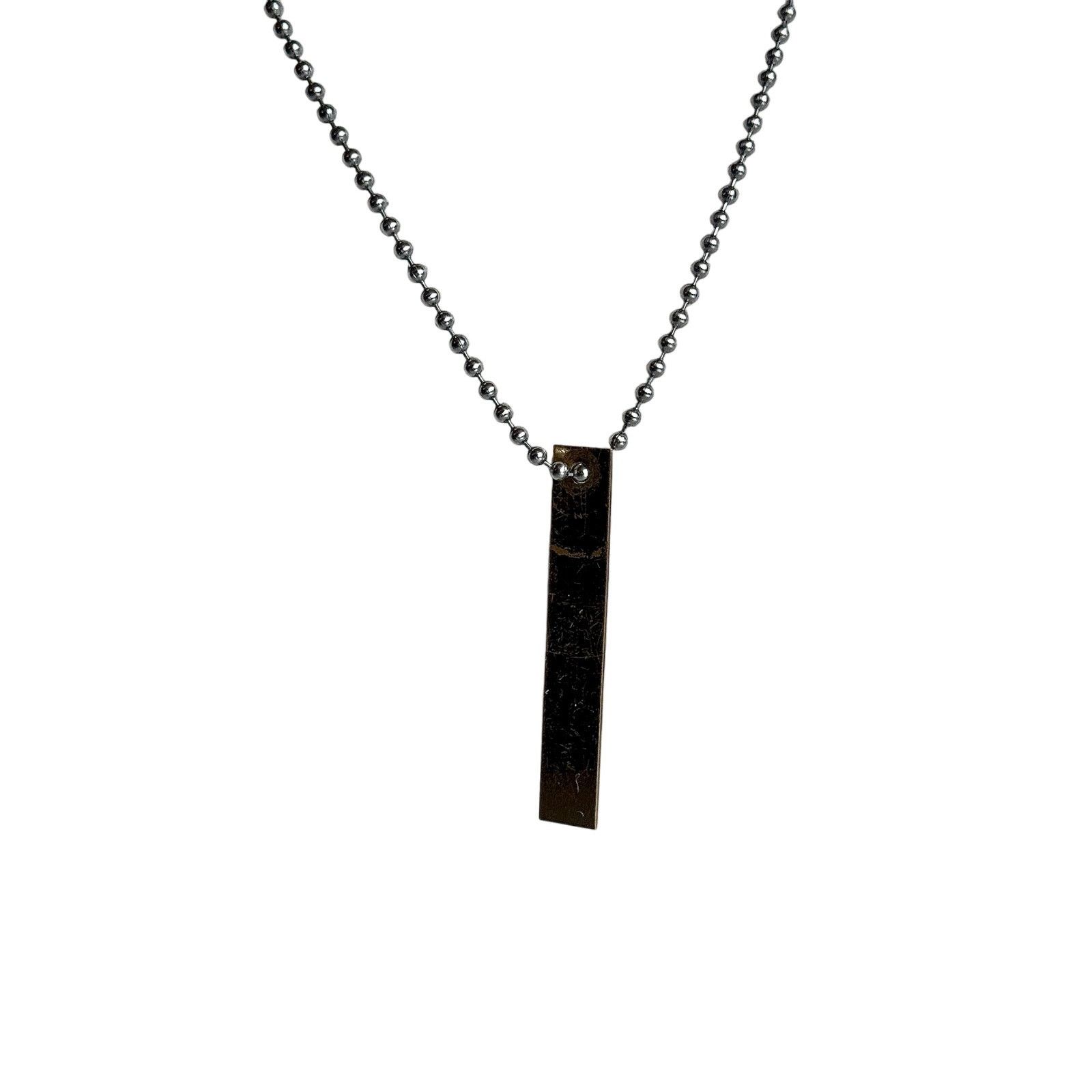 Members Only Members Only Bar Tag Double-Strand Ball Chain Necklace Size ONE SIZE - 3 Thumbnail