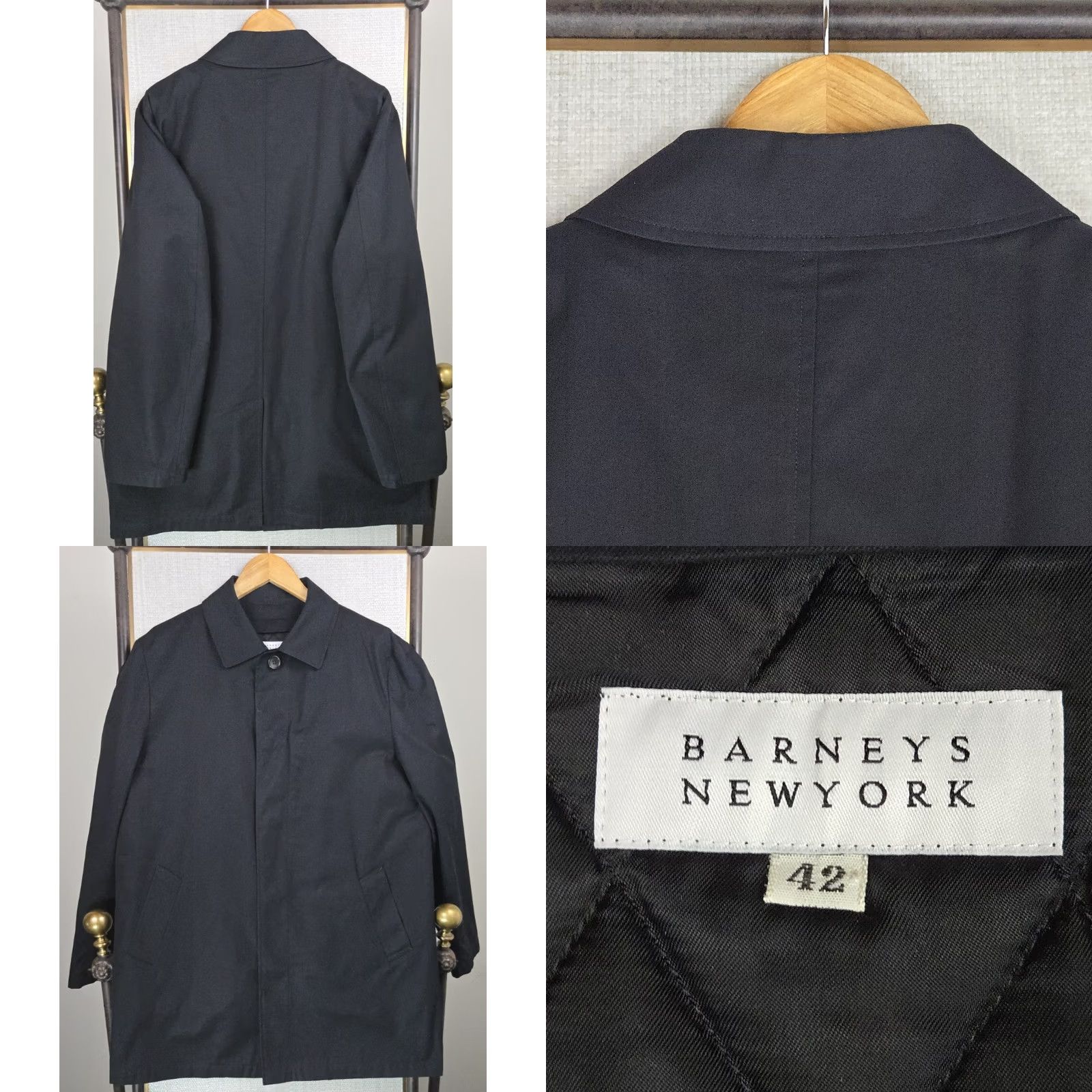 Mackintosh VINTAGE Barneys New York Jacket Coat Men 42 Large Mackintosh Button Front Insulated Liner Vest Black 100% Cotton 3 in 1 Size US L / EU 52-54 / 3 - 8 Thumbnail