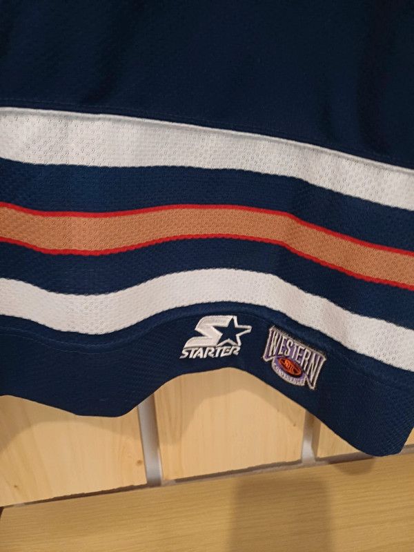 NHL × Starter × Vintage Starter Nhl Edmonton Oilers Hockey Jersey Size US L / EU 52-54 / 3 - 8 Thumbnail
