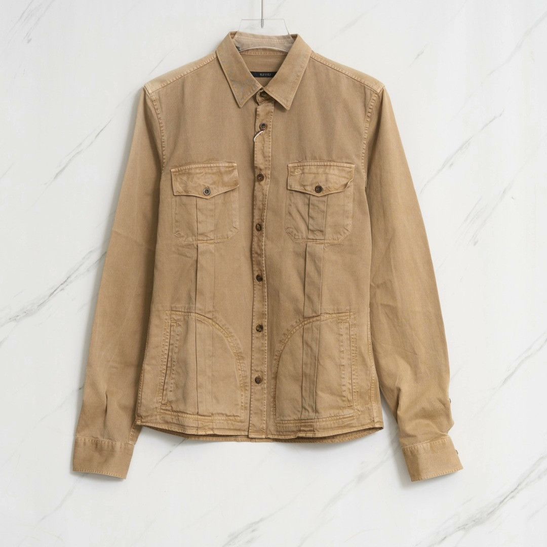 Gucci Gucci Men's Vintage Lapel Shirt Size US XS / EU 42 / 0 - 1 Thumbnail