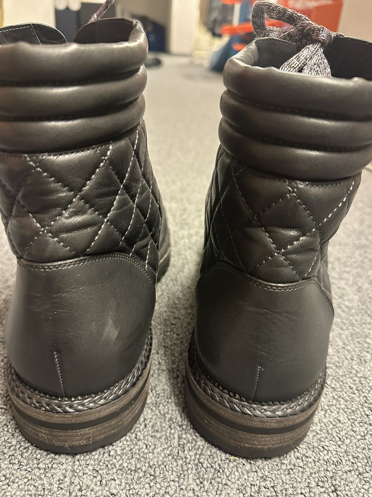 Chanel Chanel Calfskin Ankle Combat Boots Size US 12 / EU 45 - 16 Thumbnail