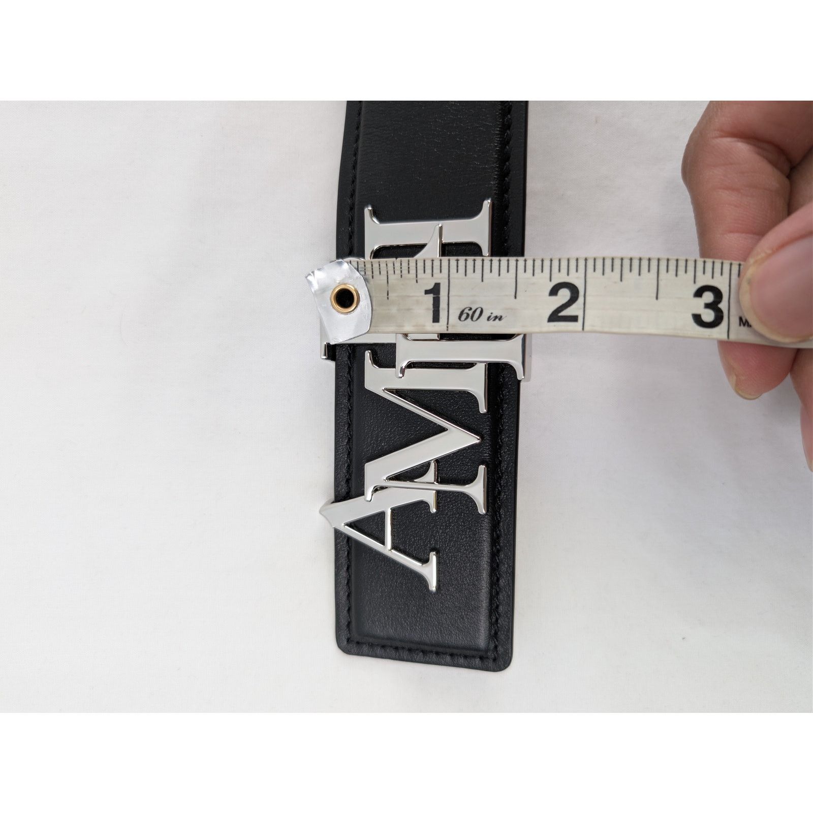 Amiri o1rshd1 Size: 85cm / 4cm Amiri Staggered Belt in Black Size 34 - 11 Thumbnail