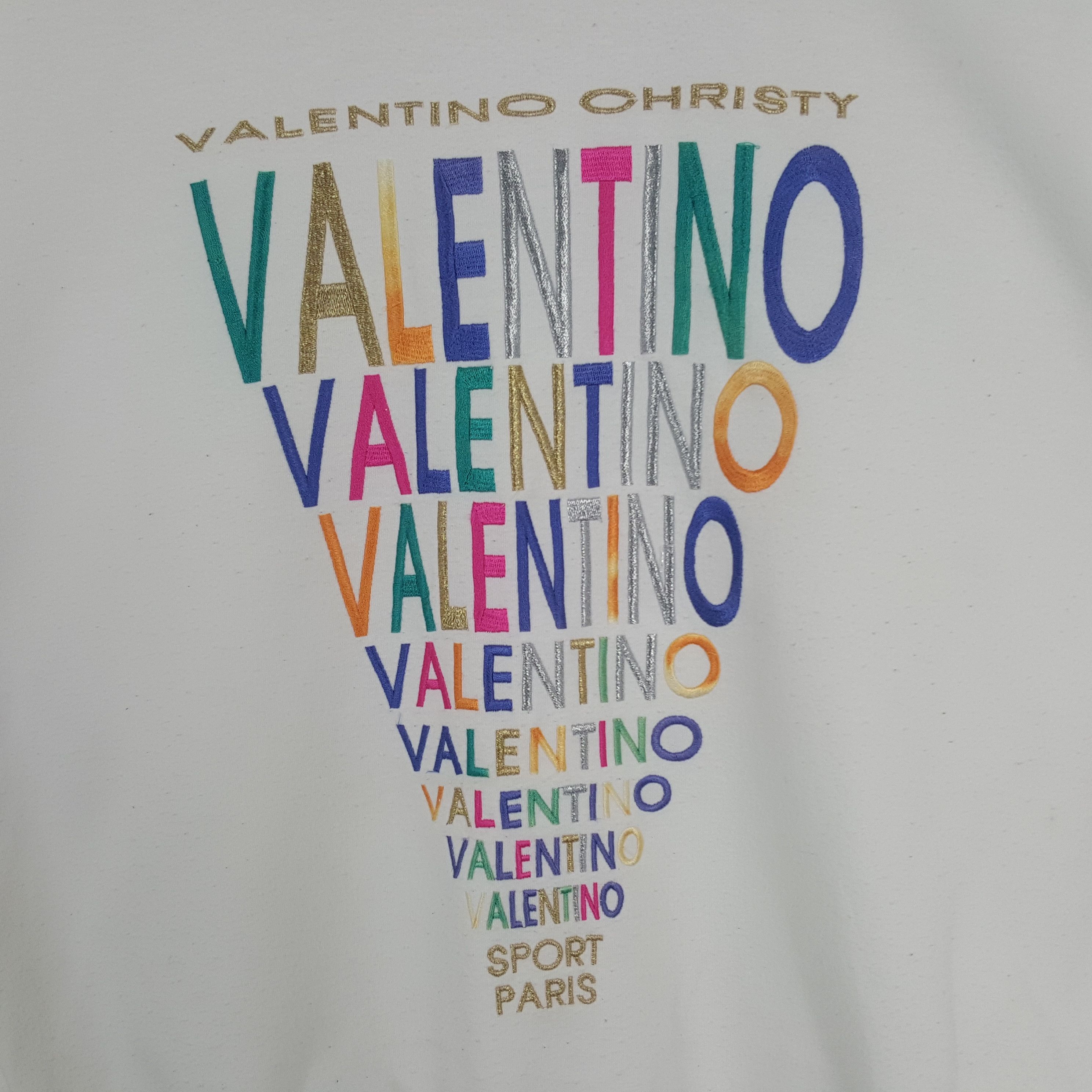 Valentino × Vintage Vintage Valentno Christy Italian Brand Sweatshirt Size US M / EU 48-50 / 2 - 2 Thumbnail