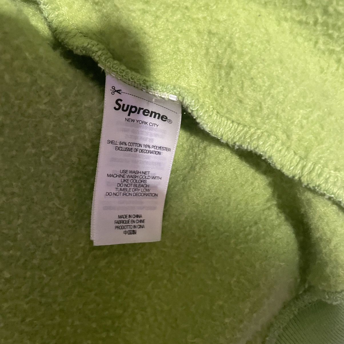 Supreme X Aphex Twin Lime Green Hoodie