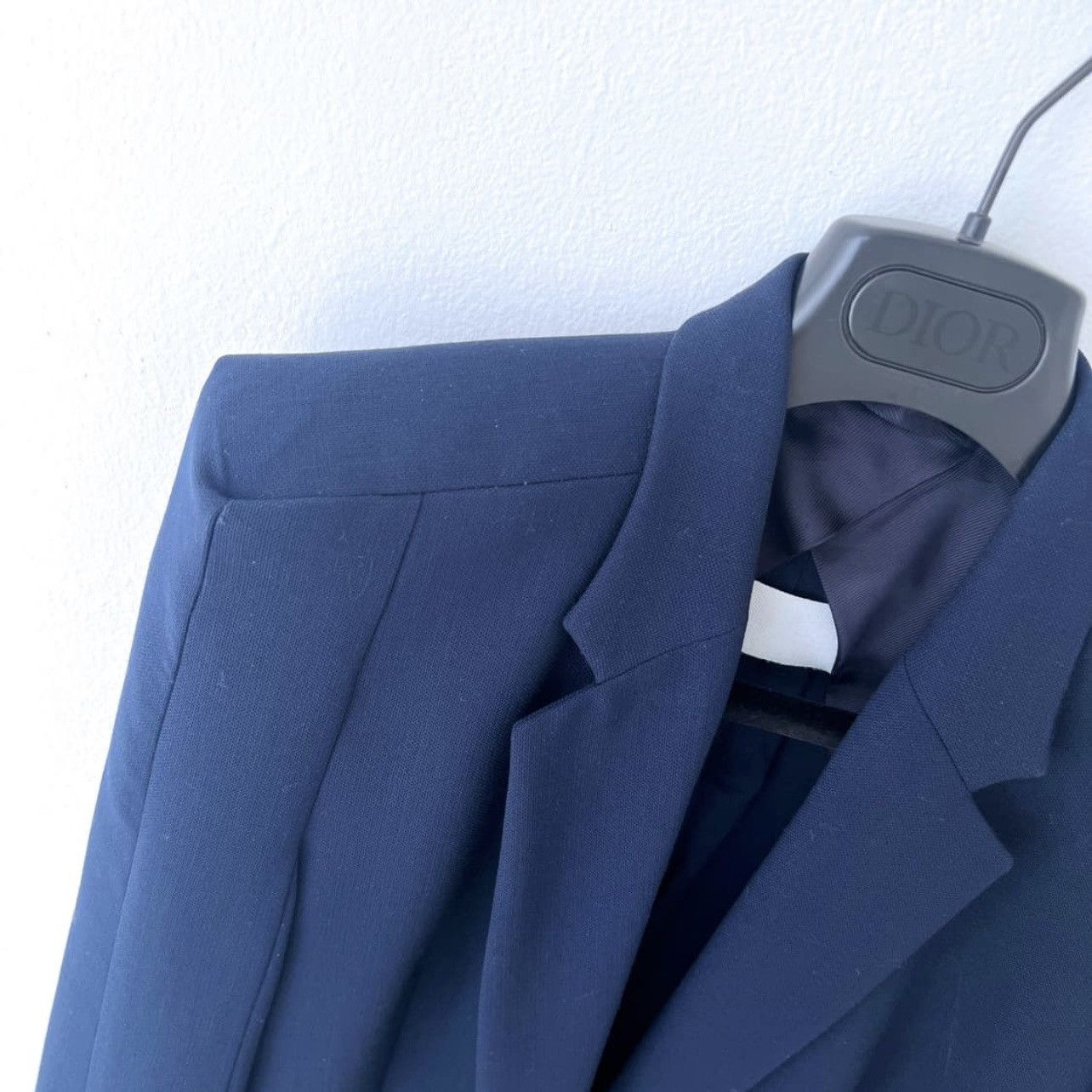 Maison Margiela Margiela Navy Power Shoulder Jacket Size S / US 4 / IT 40 - 8 Thumbnail