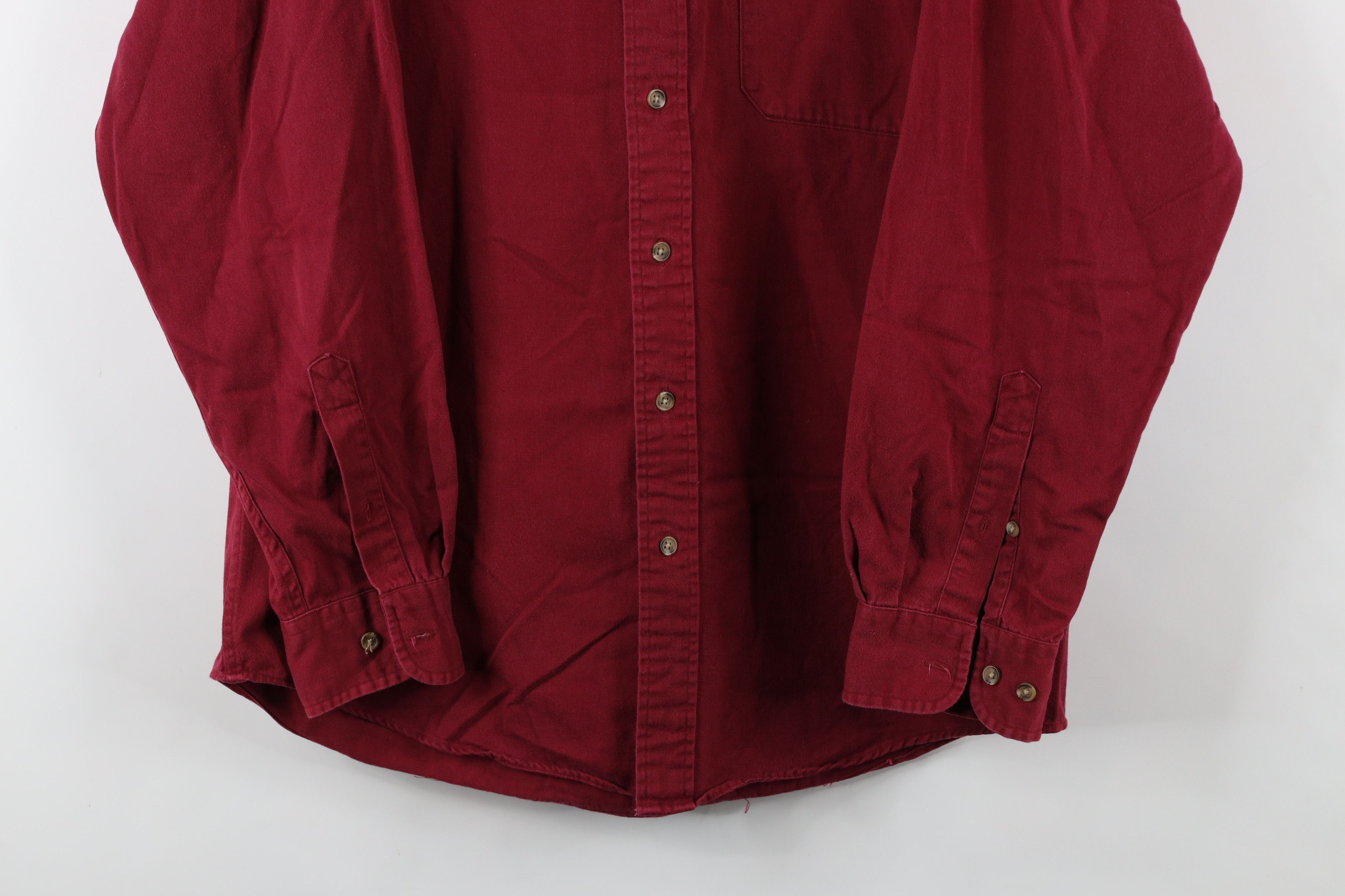 Vintage Vintage 90s Streetwear Cotton Twill Band Collar Button Shirt Size US M / EU 48-50 / 2 - 3 Thumbnail