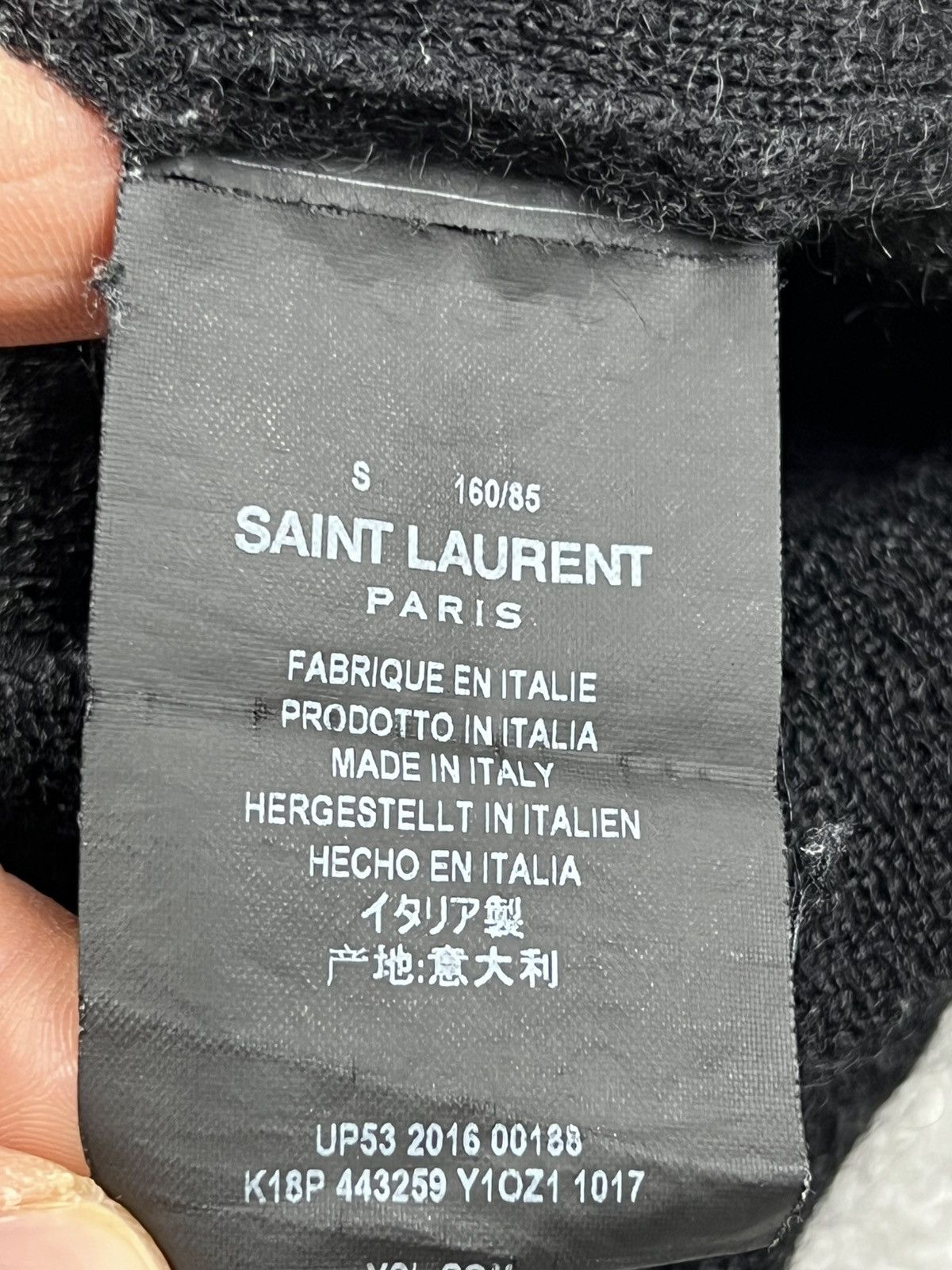 Saint Laurent Paris SS16 Saint Laurent Paris Black Tiger Mohair Sweater Size US M / EU 48-50 / 2 - 6 Thumbnail