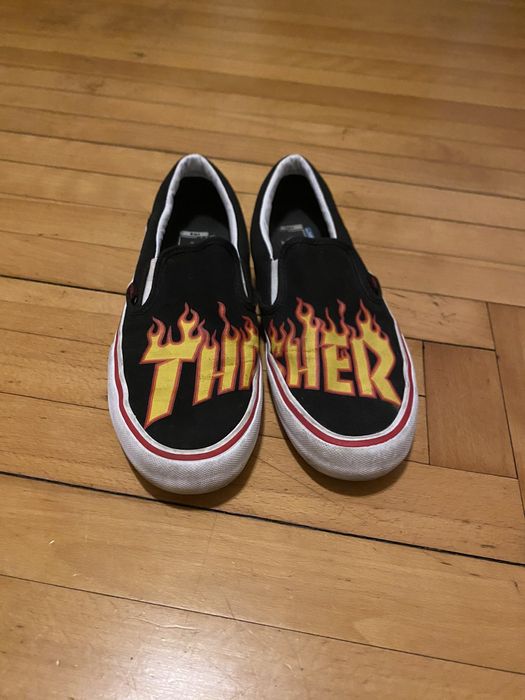 Vans Thrasher vans slip on pro | Grailed