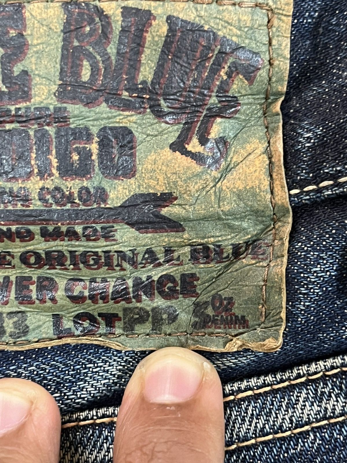 Blue Blue Japan Vintage Blue Blue Japan Selvedge Mudwash Distressed Denim Size US 32 / EU 48 - 13 Thumbnail
