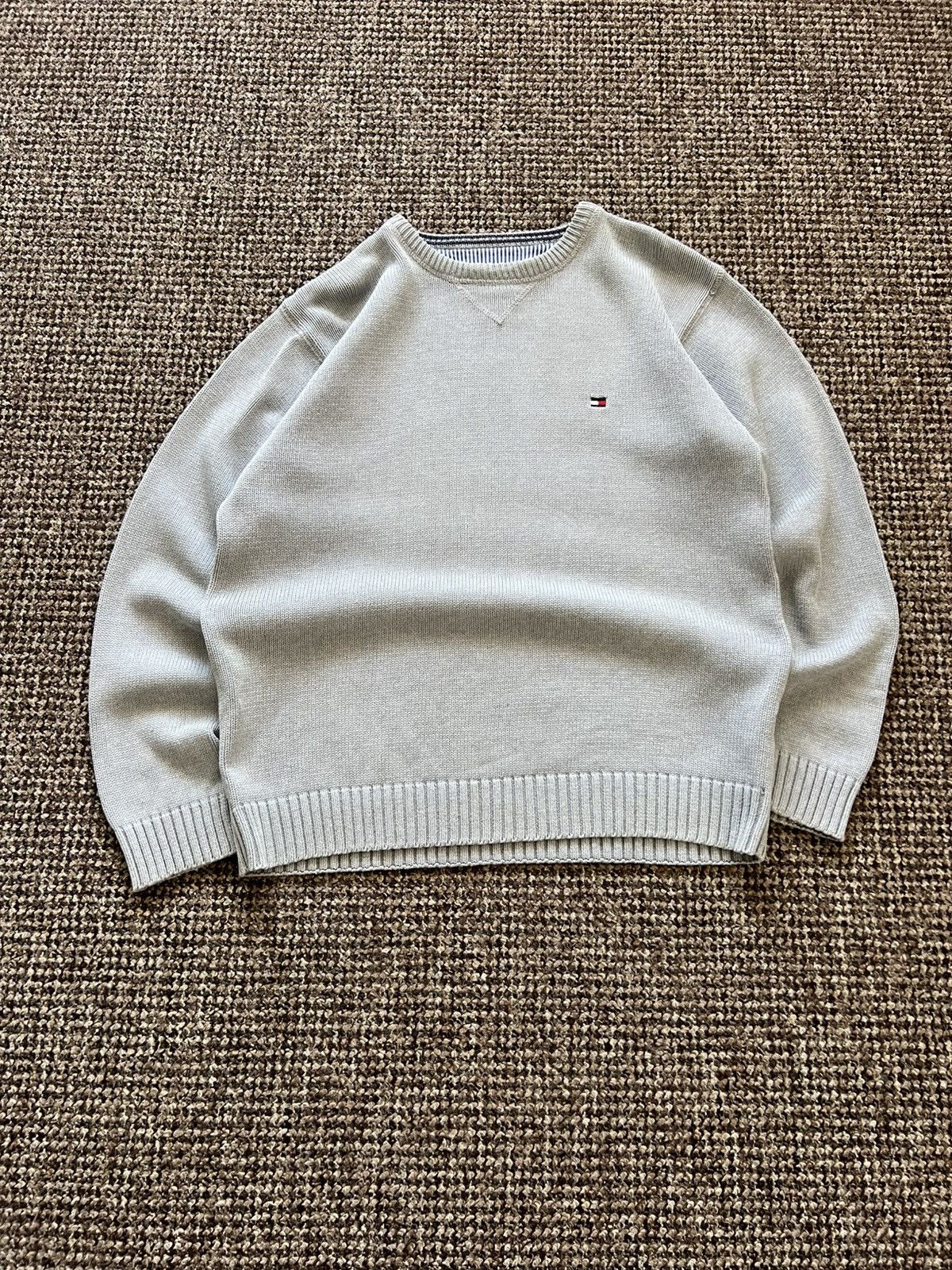 Tommy Hilfiger Vintage 90s Tommy Hilfiger Sweatshirt Grey Size US M / EU 48-50 / 2 - 2 Thumbnail