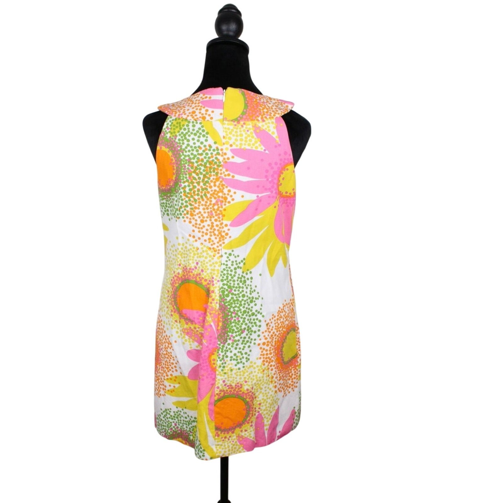 Other Milly of New York Vintage 1970s Floral Cotton Dress Size M / US 6-8 / IT 42-44 - 4 Thumbnail