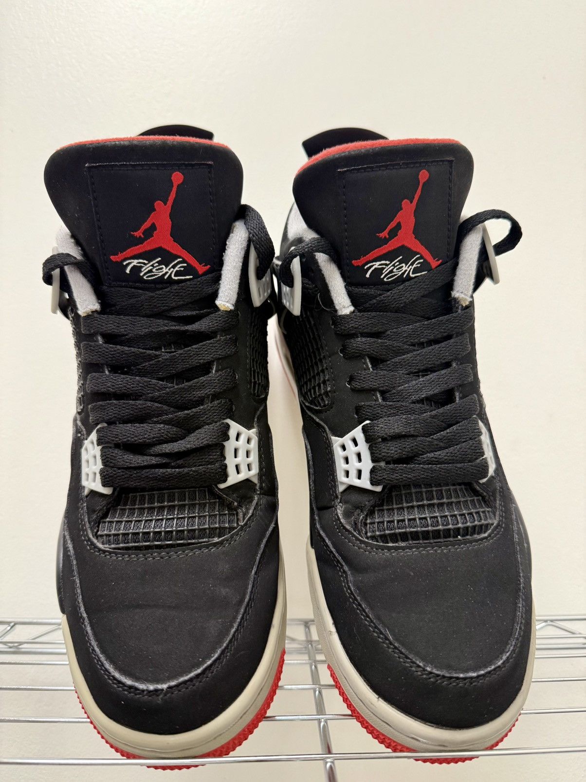 Jordan Brand × Nike JORDAN 4 RETRO OG 'BRED' 2019 Size US 8.5 / EU 41-42 - 3 Thumbnail