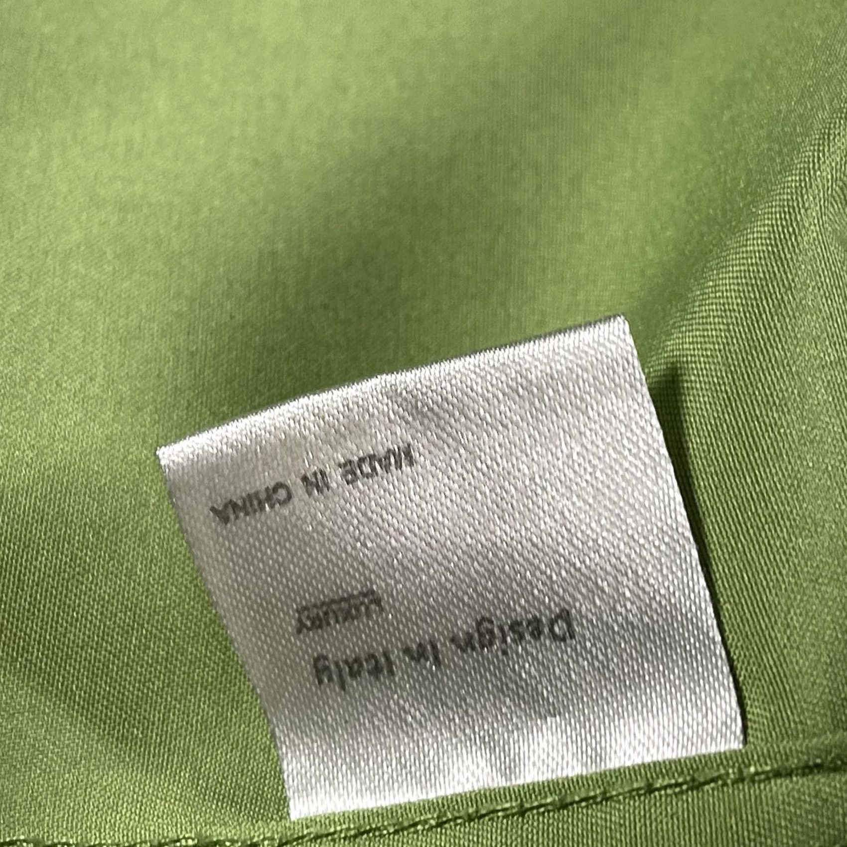 Vintage Flex Mens Luxury Collection Shirt L Green Dress Lime Designed Italy Size 42R - 6 Thumbnail
