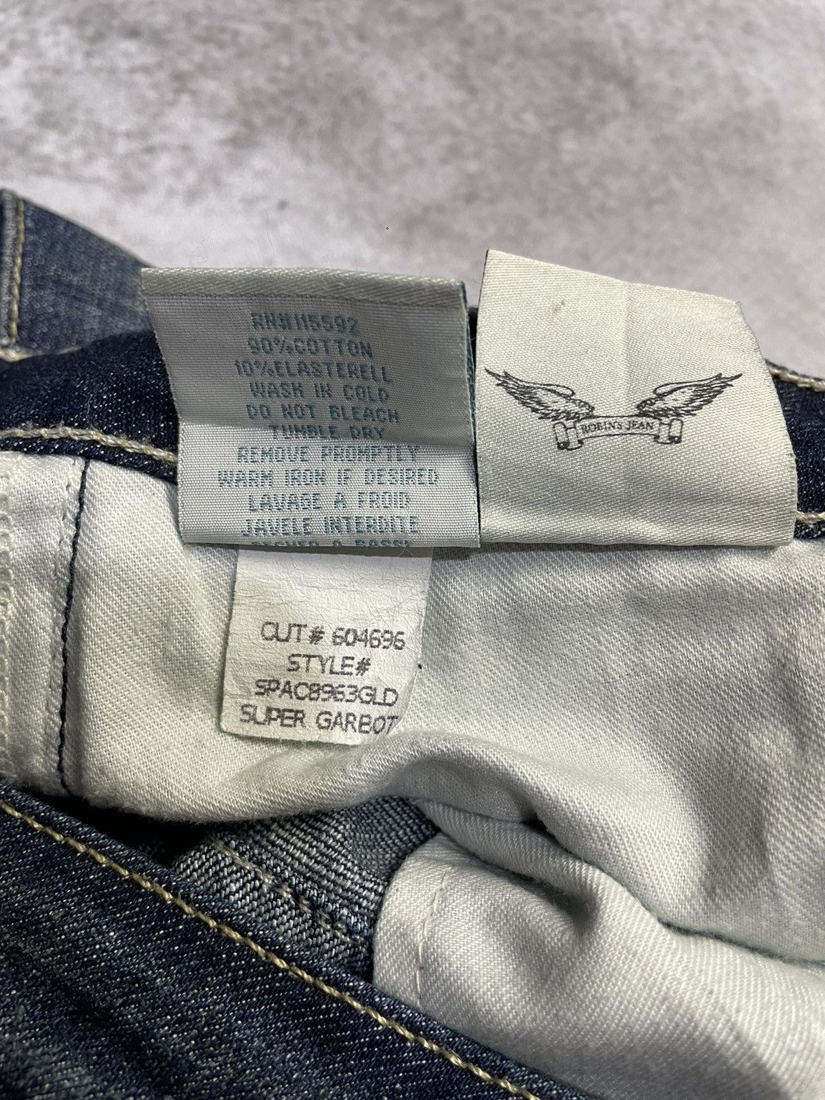 Robins Jeans Y2k Robin's Jean Low Rise Flare Boot Cut Denim Size 28" / US 6 / IT 42 - 15 Thumbnail