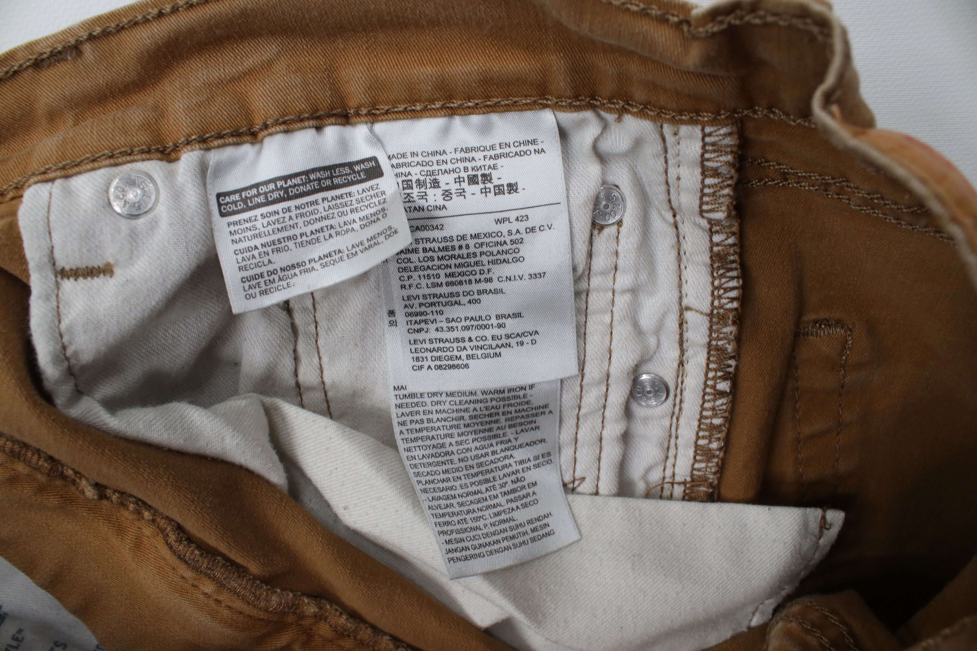 Levi's Vintage Y2K Levis 505 Regular Fit Straight Leg Jeans Brown Size US 33 - 7 Thumbnail