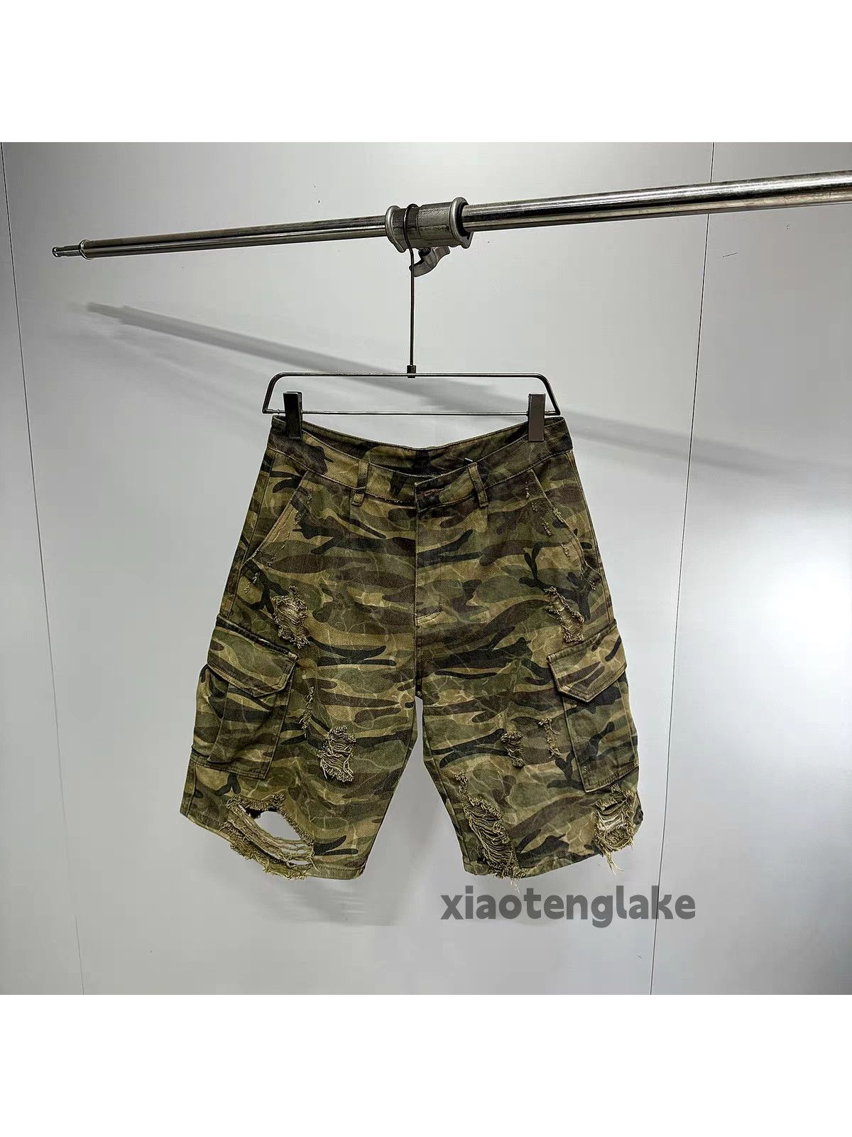Vintage xtl utility military loose skate hiphop cargo camo shorts Size US 30 / EU 46 - 8 Thumbnail