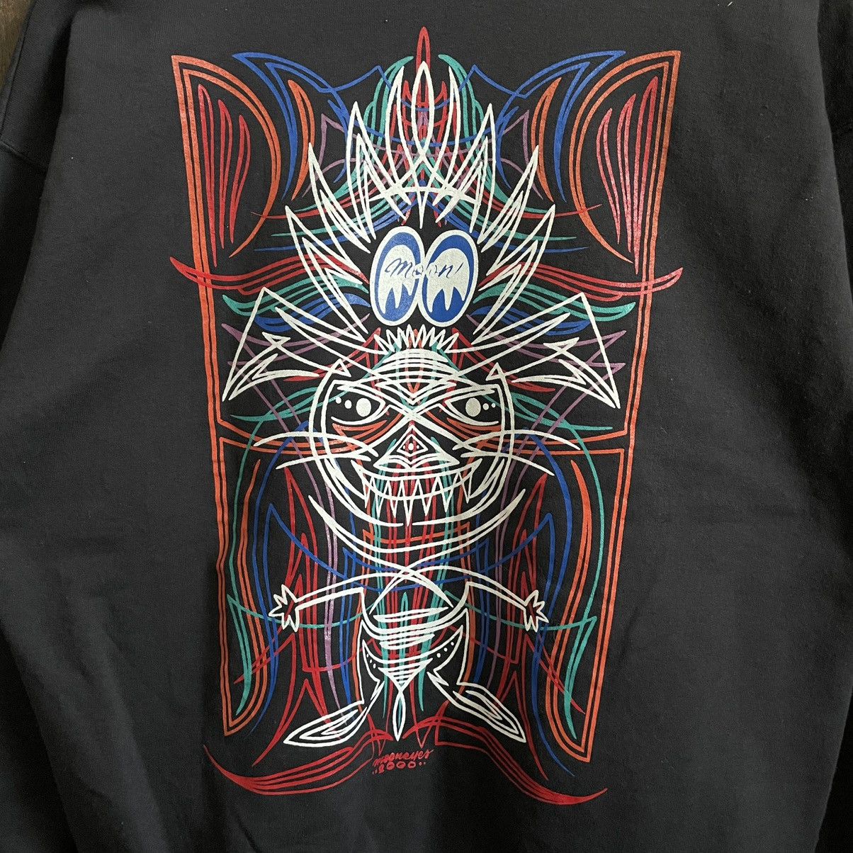 Hanes × Vintage Vintage Moon Eyes Crewneck Size US M / EU 48-50 / 2 - 3 Thumbnail