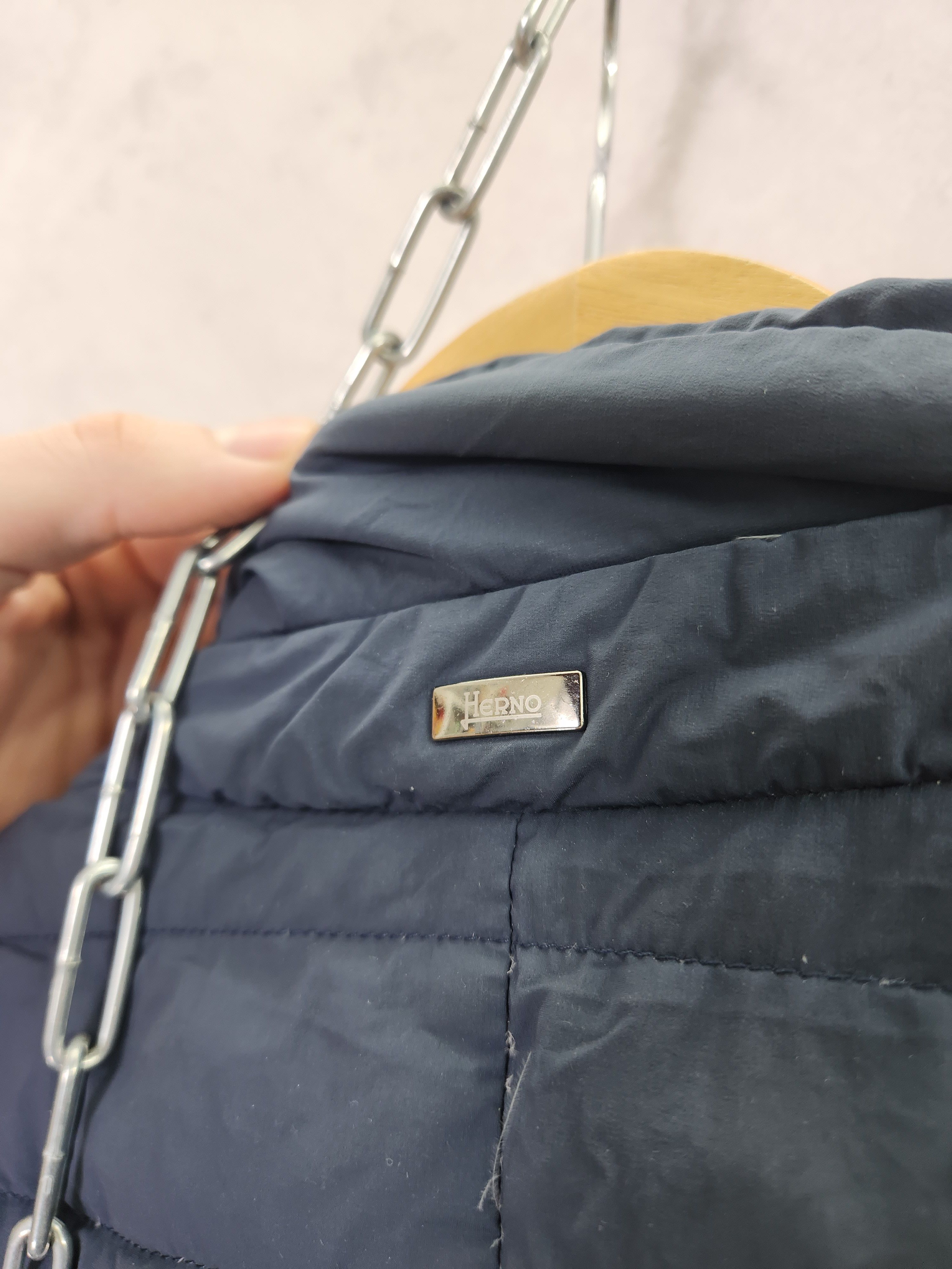 Herno Herno blue light puffir jacket button ups size 44 Size M / US 6-8 / IT 42-44 - 9 Thumbnail