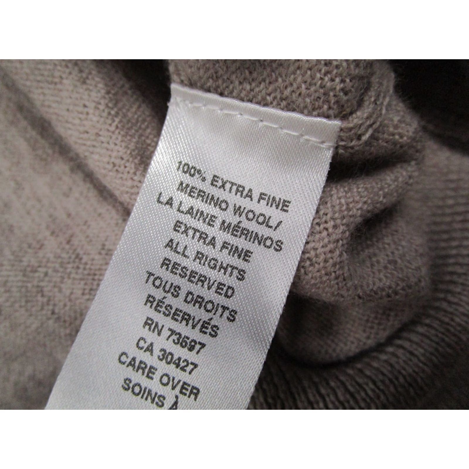 Vintage VINTAGE Raffi Men's Sweater Pullover Long Sleeve Mock Neck Knit Wool Casual Fall Winter Mens XL Beige Size US XL / EU 56 / 4 - 5 Thumbnail