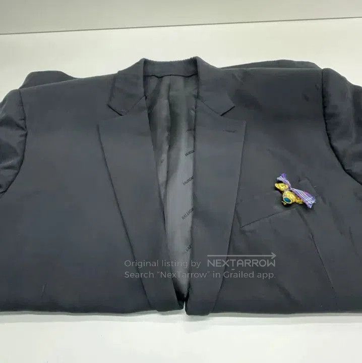 Balenciaga Balenciaga Black Loose Blazer Jacket for Men. Size US L / EU 52-54 / 3 - 9 Thumbnail