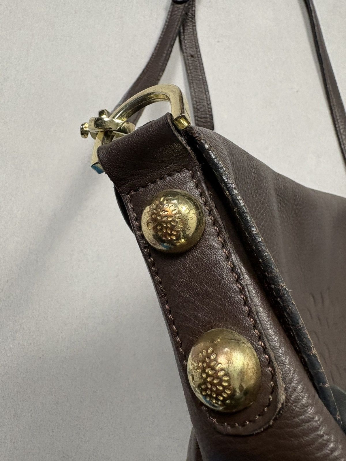 Mulberry Mulberry Brown Leather Crossbody Bag Tree Logo Vintage Size ONE SIZE - 8 Thumbnail