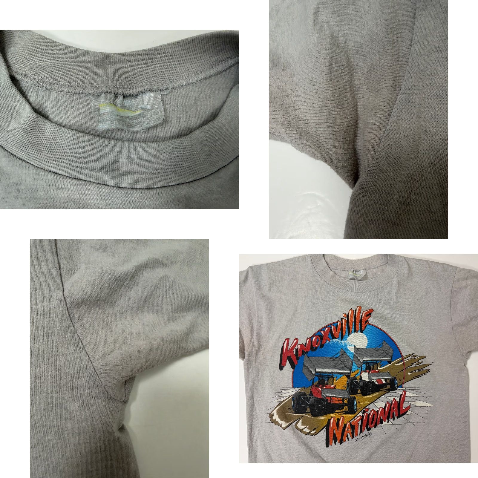 Vintage VINTAGE Knoxville Nationals Shirt Baseball Logo 80s Shirt Mens Large Gray 80s Cars Sports USA Size US L / EU 52-54 / 3 - 9 Thumbnail