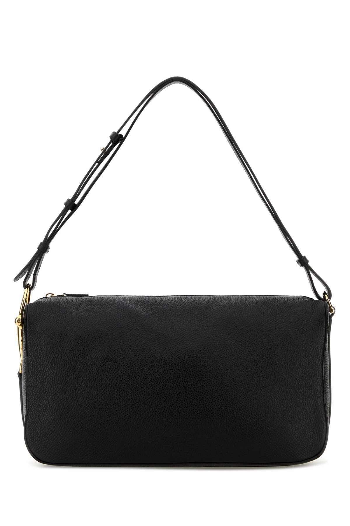 Gucci Black Leather Gucci Half Horsebit Shoulder Bag Size ONE SIZE - 1 Thumbnail