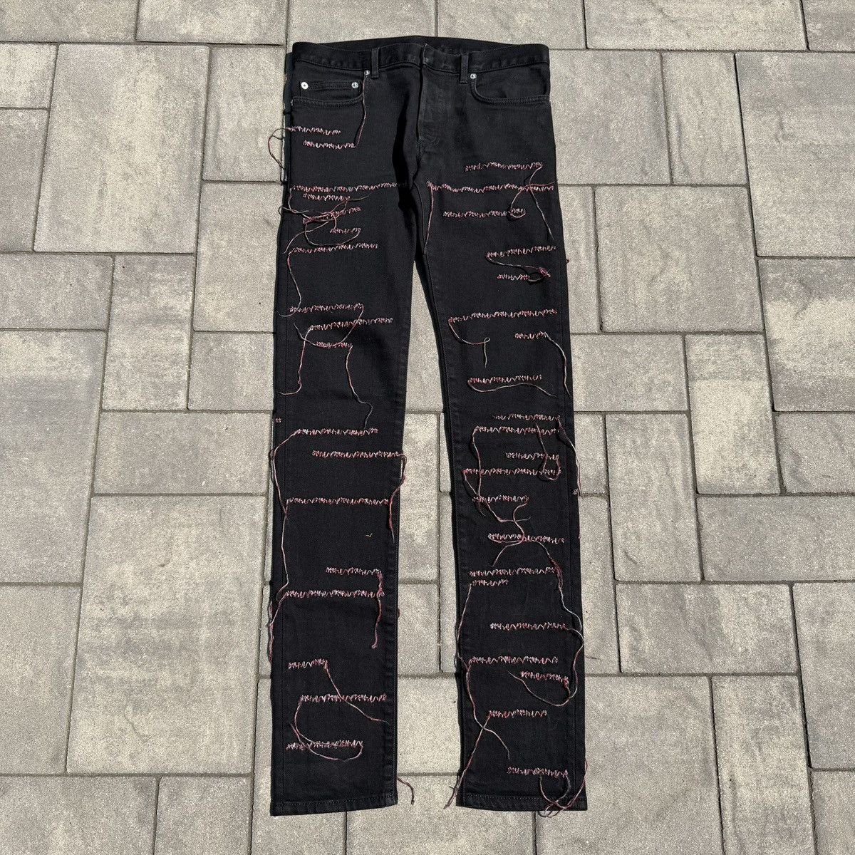 Dior AW16 Dior Homme Red Stitch Denim Size US 30 / EU 46 - 1 Thumbnail
