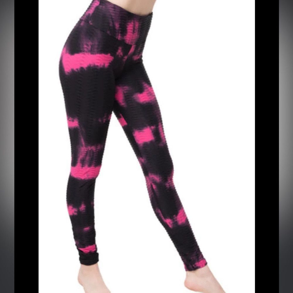 SKECHERS Skechers Tie Dye GOdri Athletic Leggings Black Pink Small Size 25" / US 0 / IT 36 - 1 Thumbnail