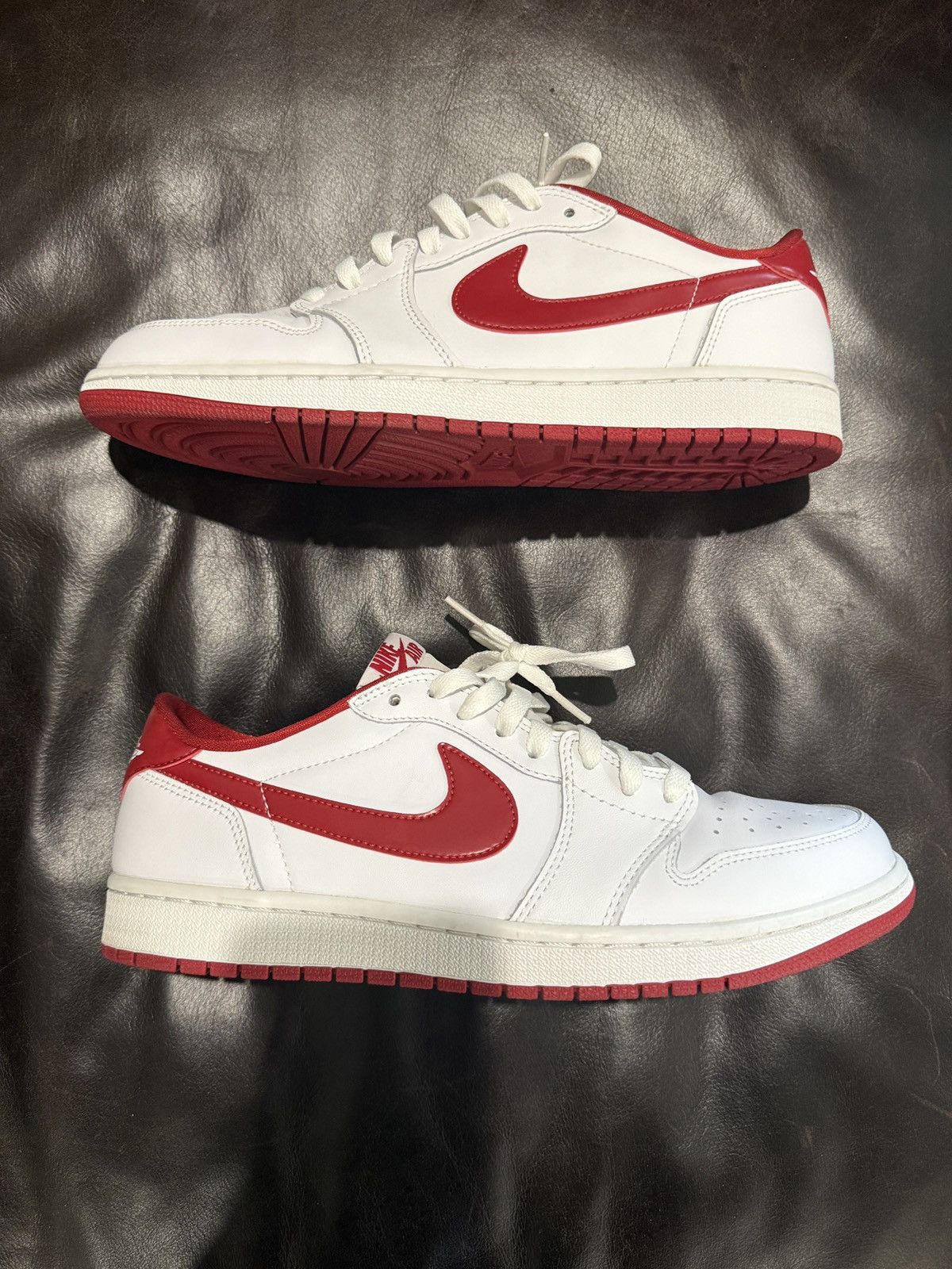 Nike Air Jordan 1 Retro Low White Varsity Red (2015) - Size 11.5M Size US 11.5 / EU 44-45 - 3 Thumbnail