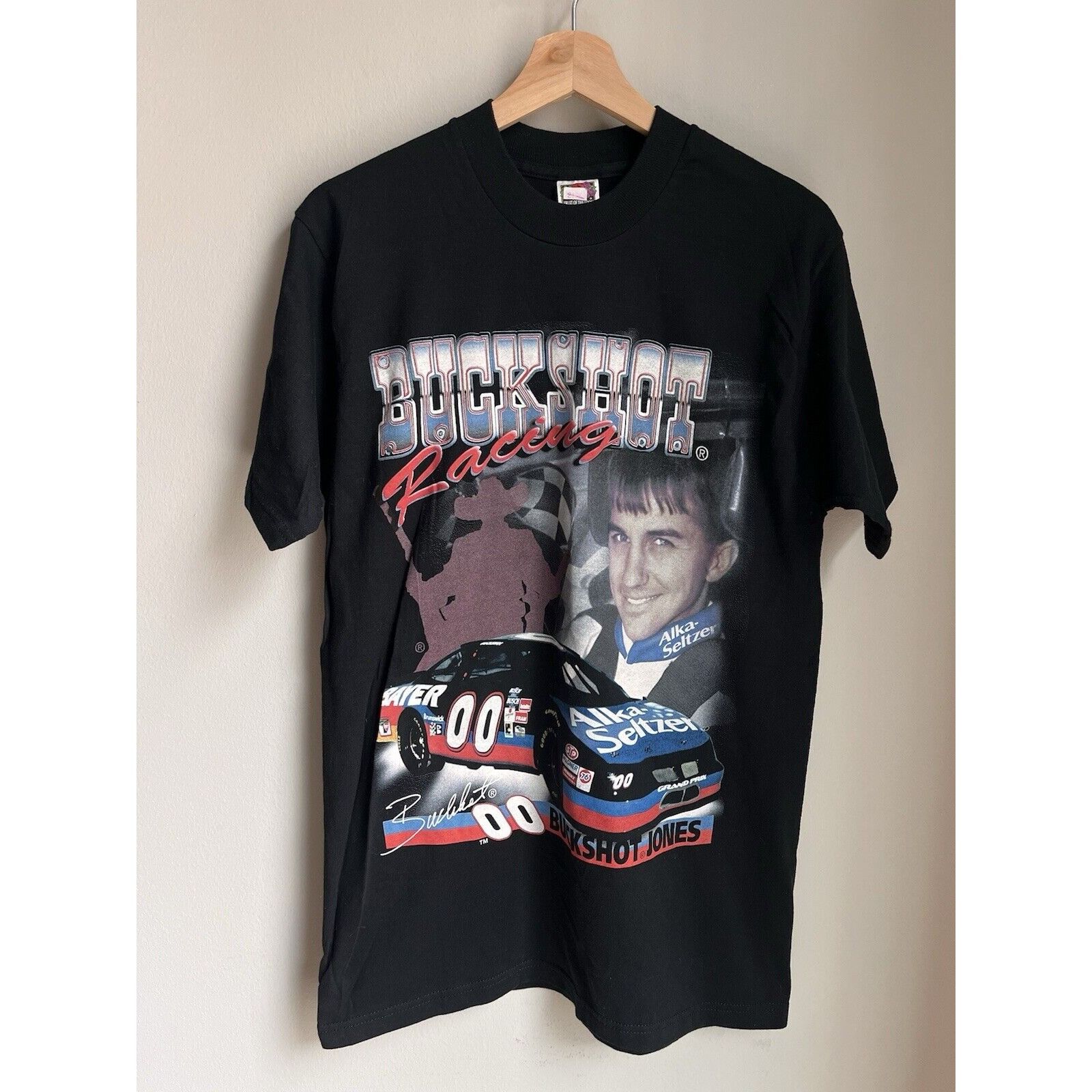 NASCAR VINTAGE NASCAR BUCKSHOT JONES #00 GRAPHIC T SHIRT SIZE XL 90 Size US XL / EU 56 / 4 - 1 Thumbnail