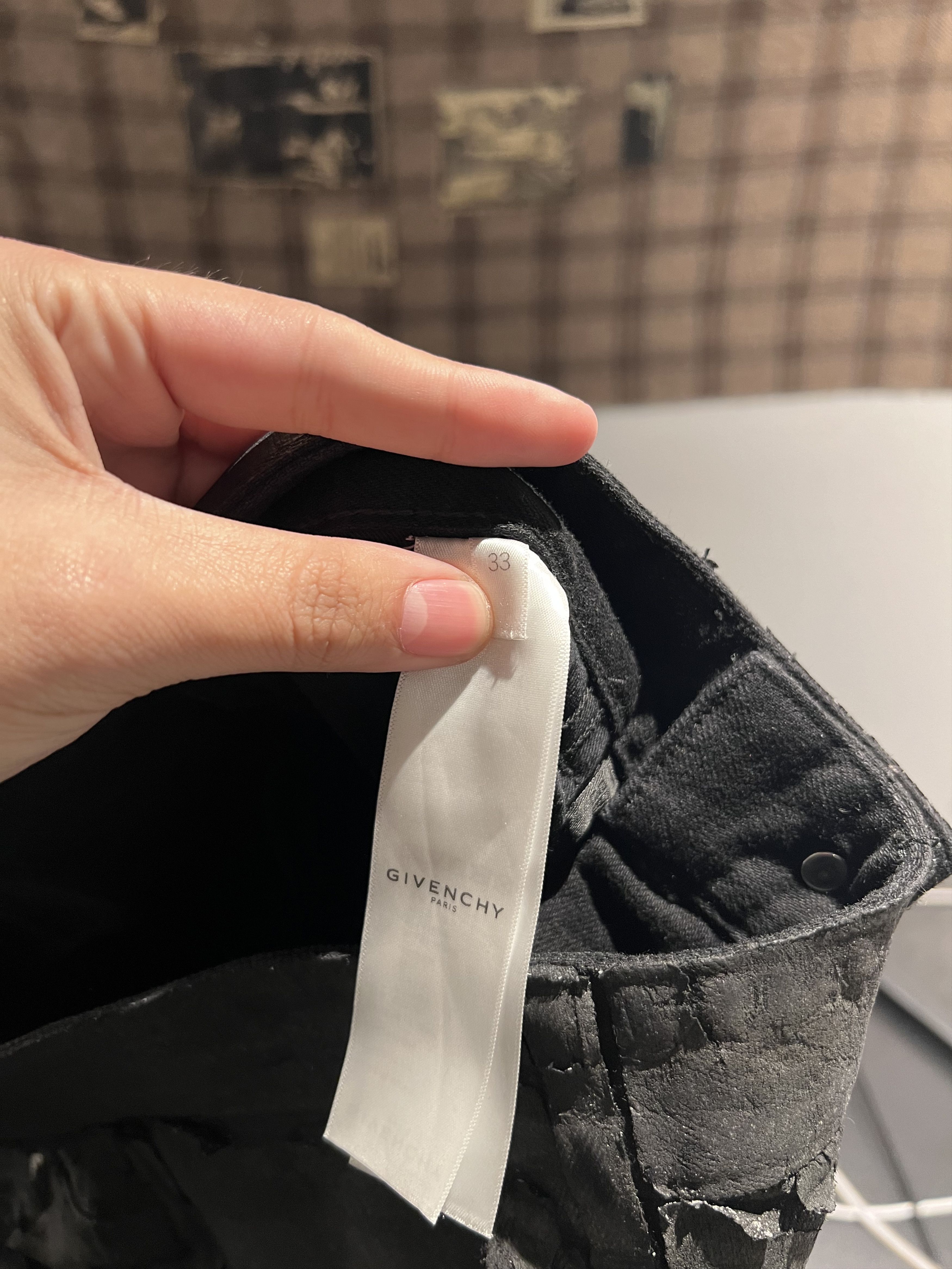 Givenchy Givenchy Painted Zipper Denim Size US 33 - 6 Thumbnail