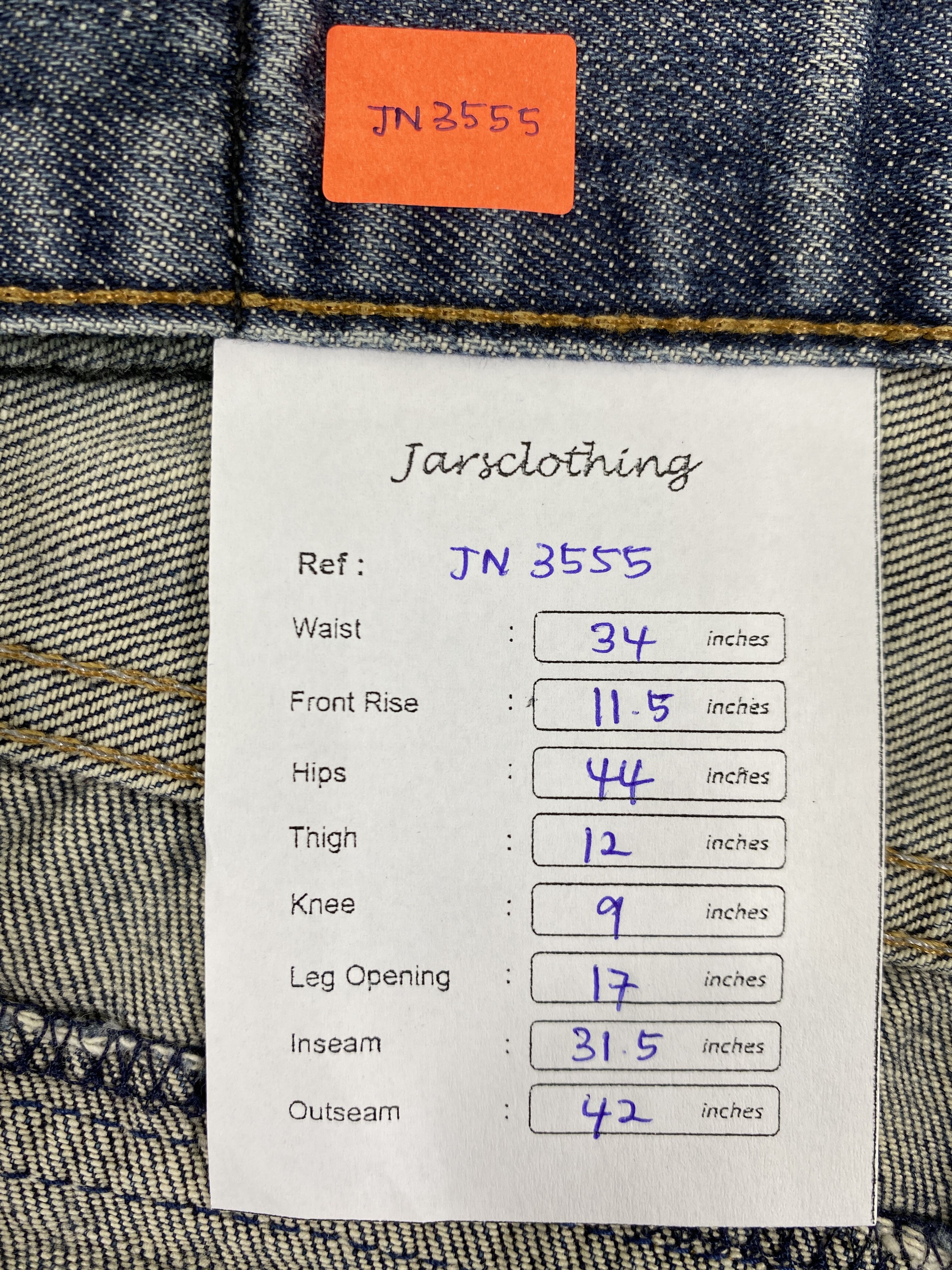 If Six Was Nine Distressed Blue Vintage Stussy Jeans 34x31.5 Denim- JN3555 Size US 34 / EU 50 - 8 Thumbnail