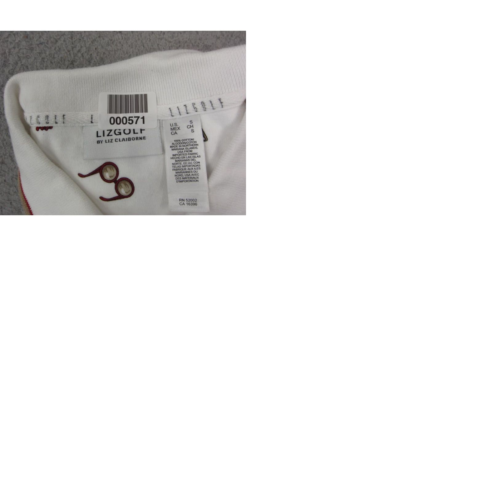 Liz Claiborne Liz Claiborne Polo Shirt Womens Small White Colorful Basic Casual Knit 100% Cotton Short Sleeve Cap Closure Bag AOP Modern Womens Apparel Polo shirt Size M / US 6-8 / IT 42-44 - 9 Thumbnail