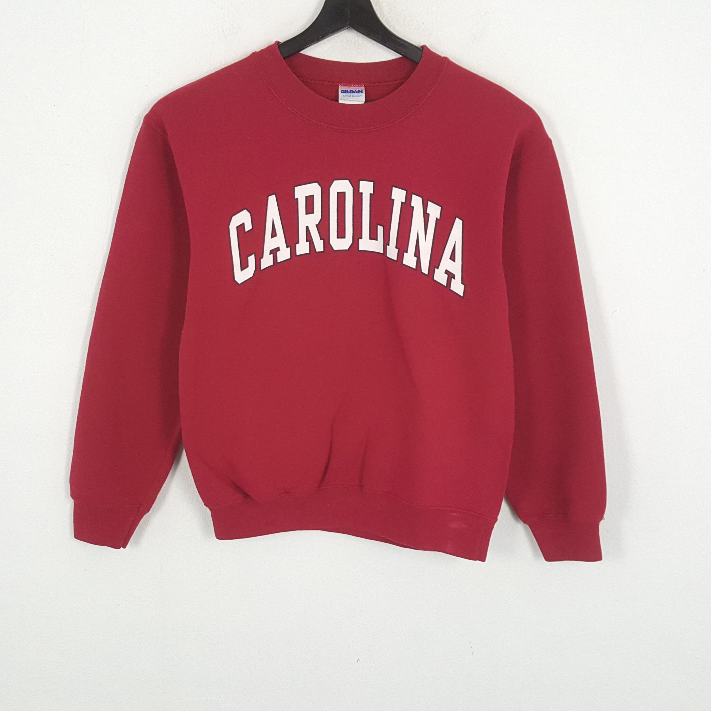 Vintage CAROLINA Center Spellout Design Streetwear Sweatshirt Size US S / EU 44-46 / 1 - 1 Thumbnail